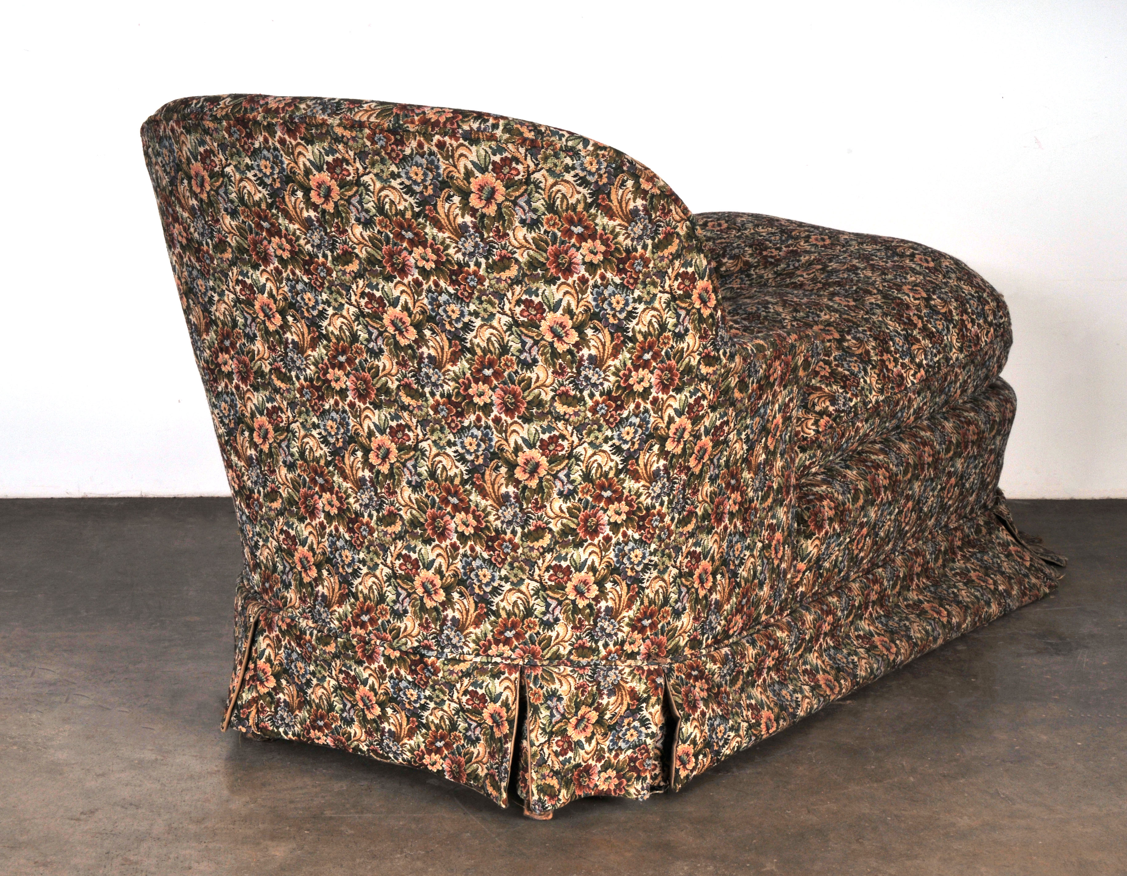 Vintage Upholstered Recamier