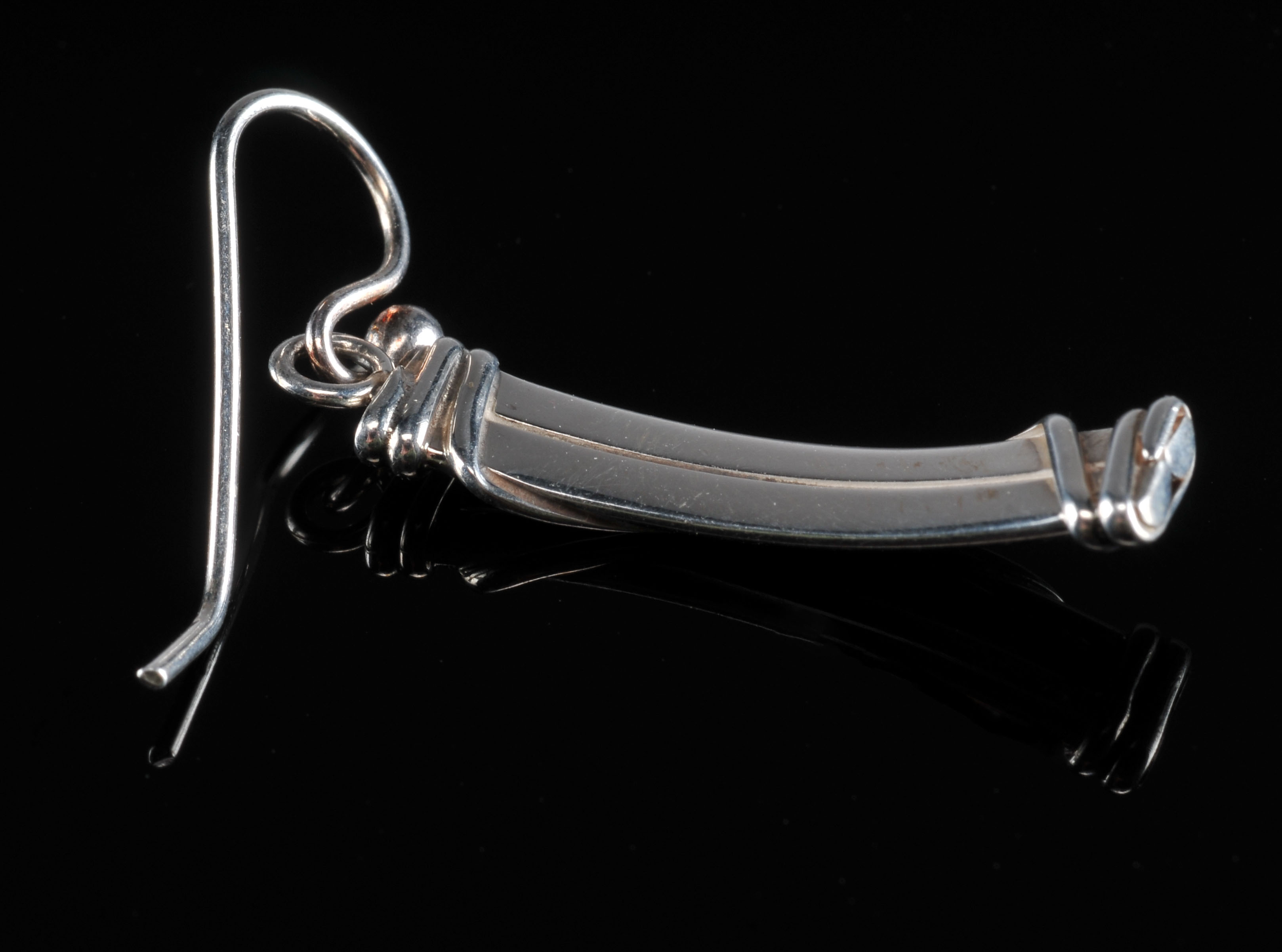 Navajo Sterling Silver Lady's Modern Earrings