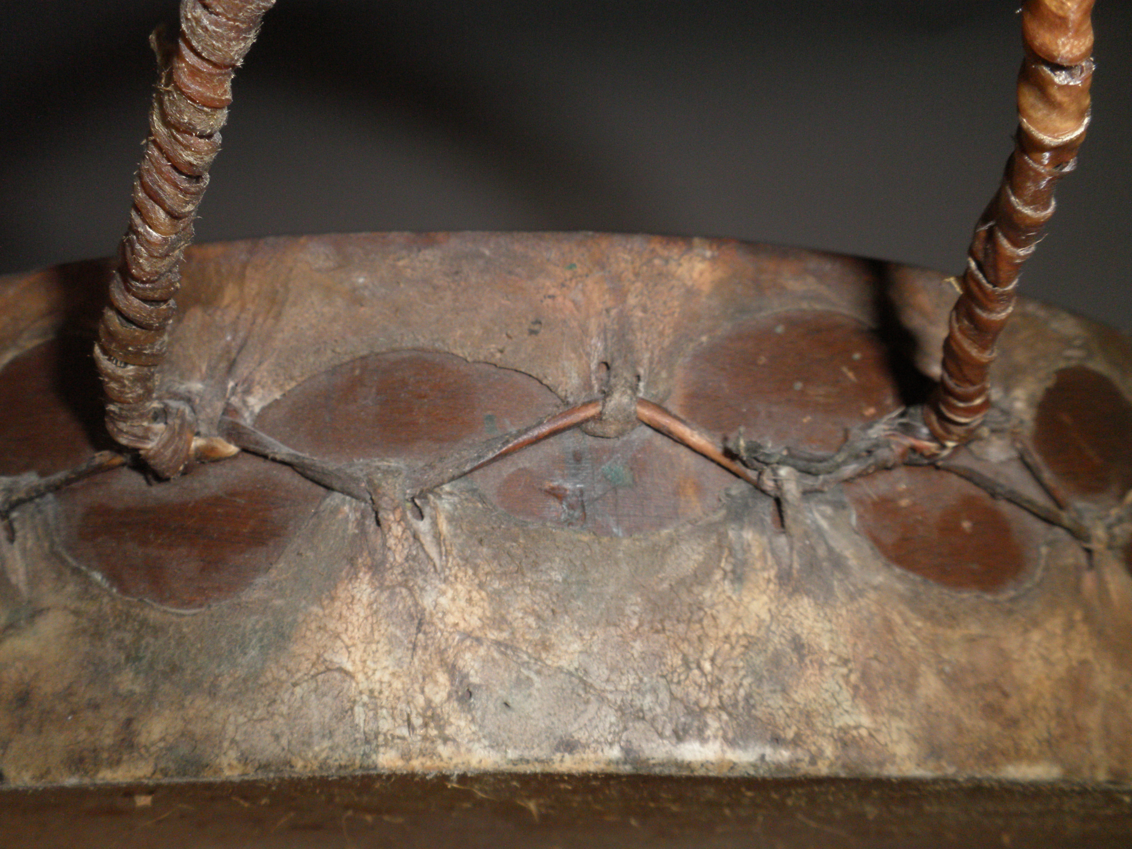 2 Handcrafted Deer Skin Drums