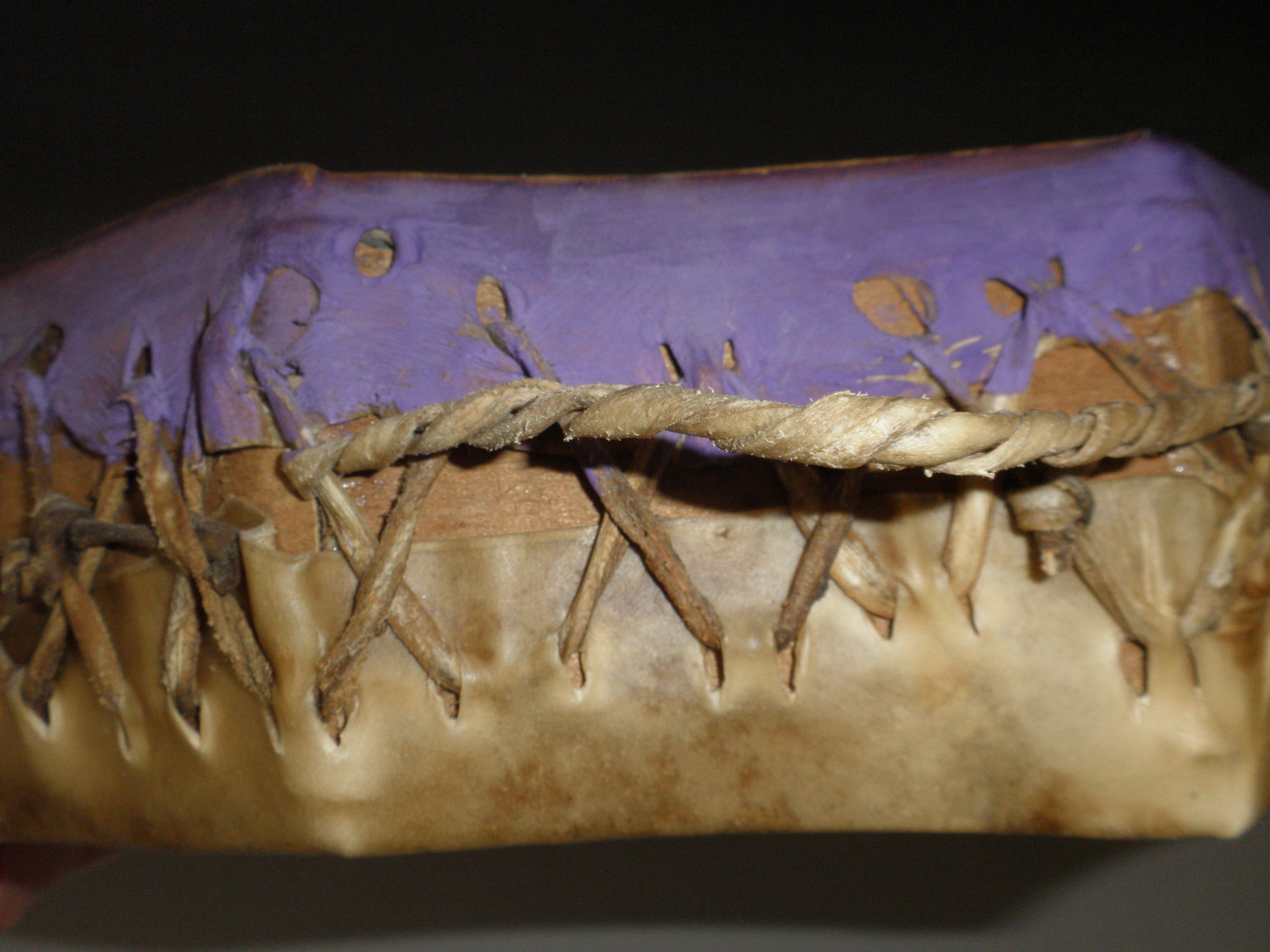 2 Handcrafted Deer Skin Drums