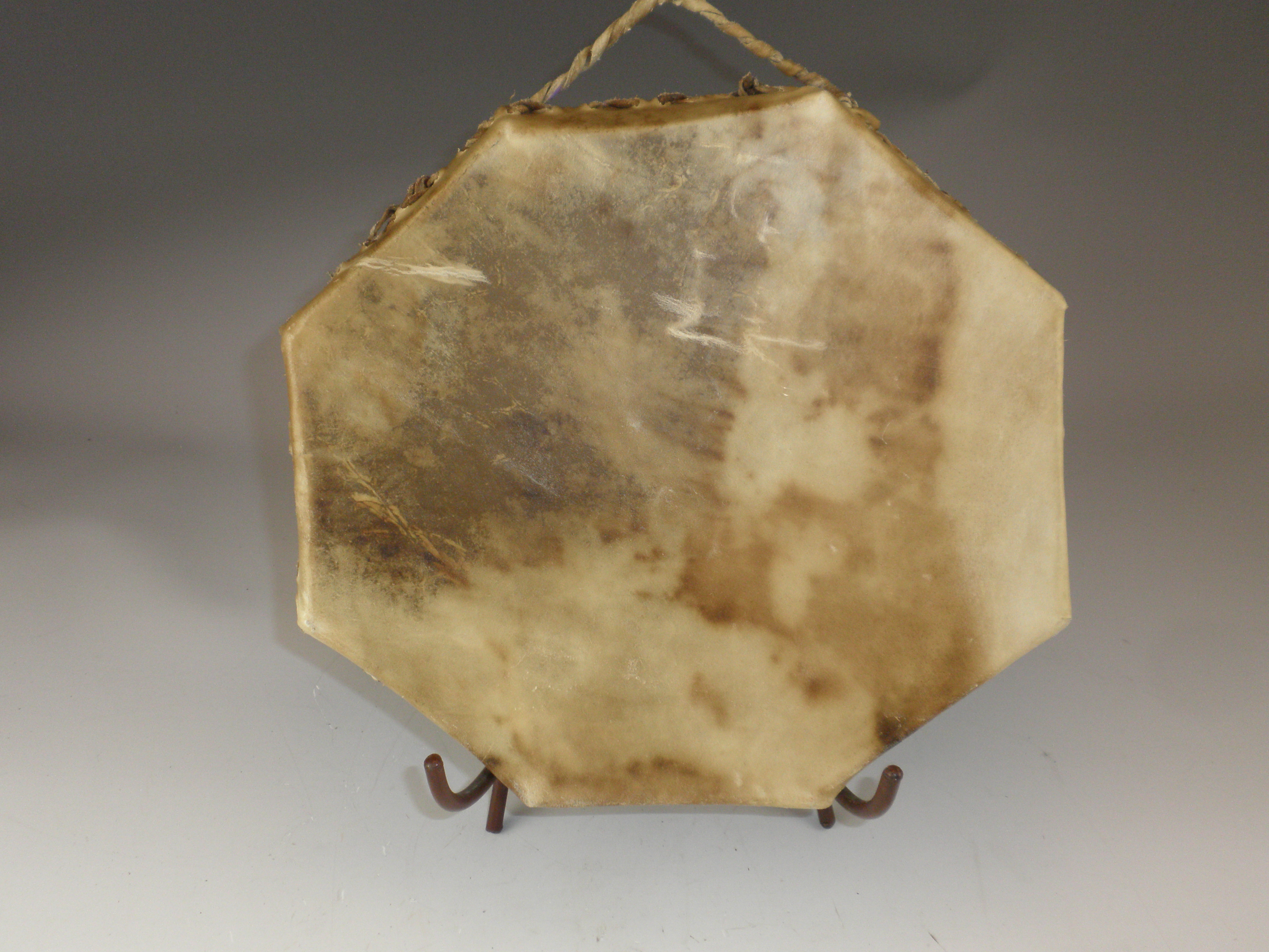 2 Handcrafted Deer Skin Drums