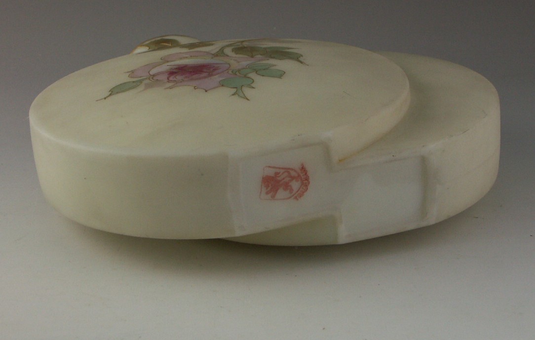 Antique Satin Glass Round Vase