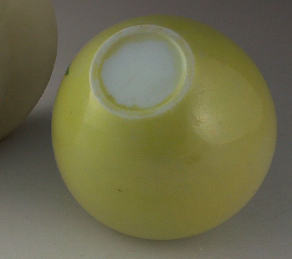 Antique Satin Glass Round Vase