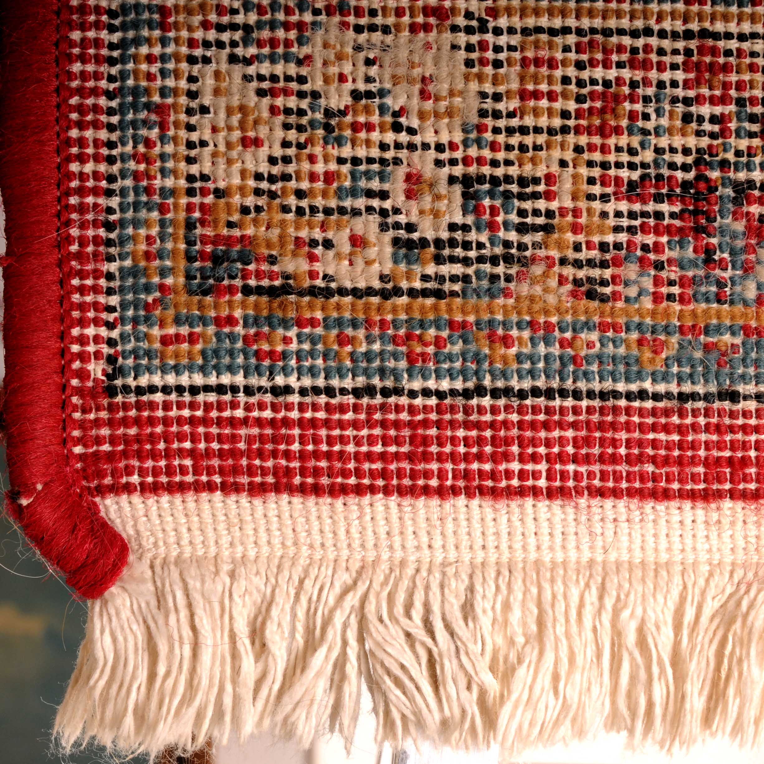 Red & Blue Small Area Rug