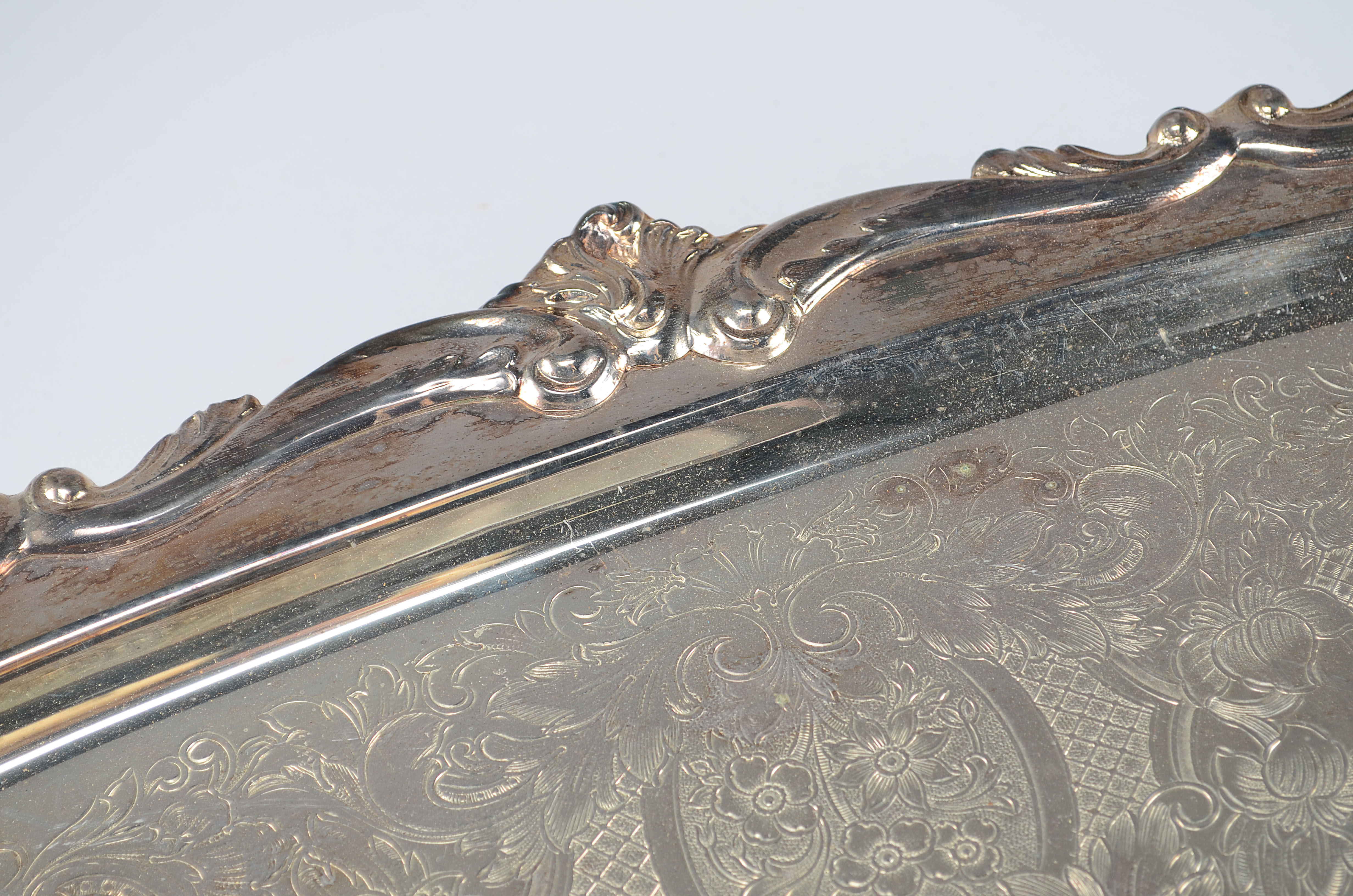 Large Eaton Heated Silver-Plate Serving Tray