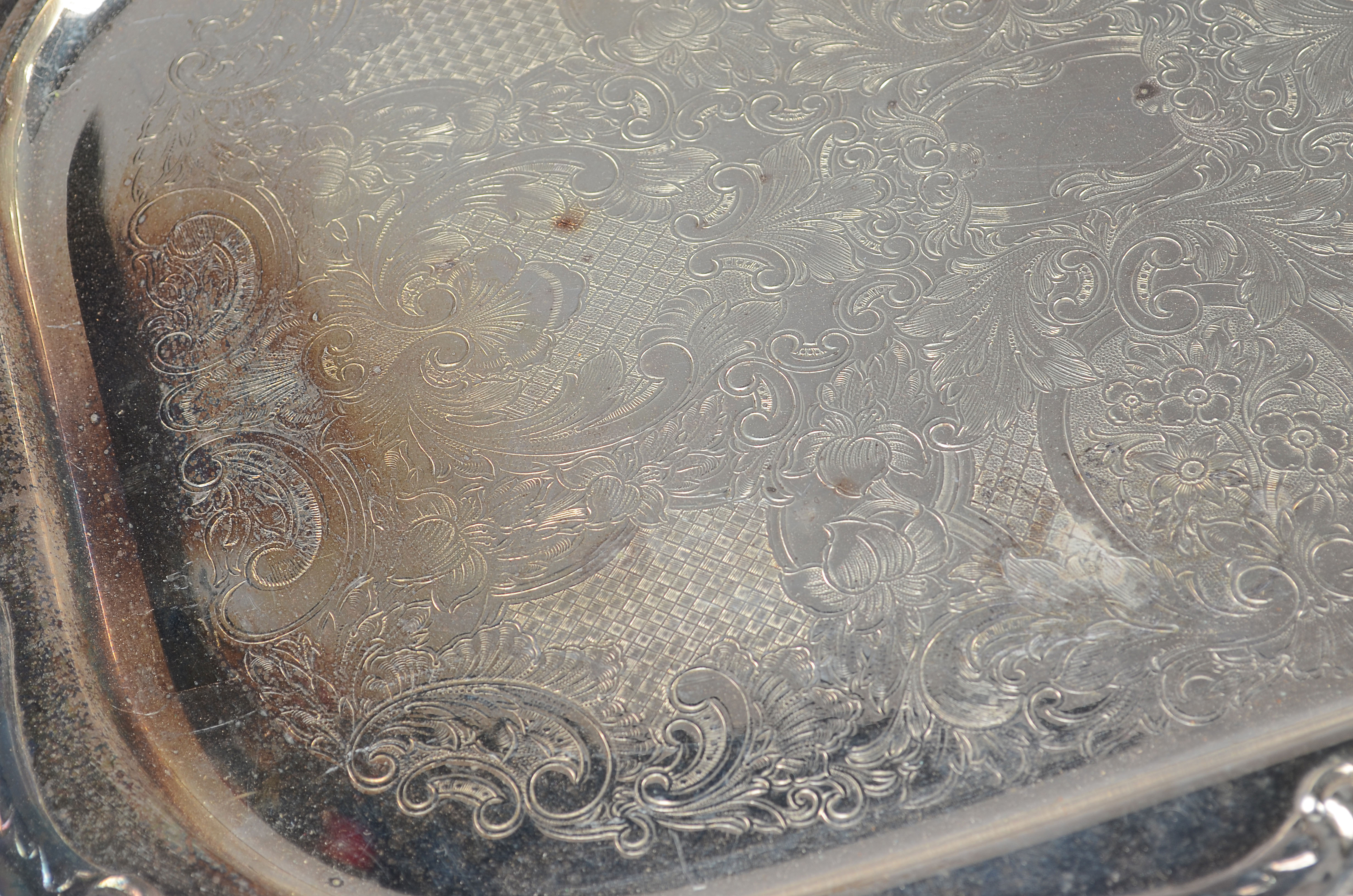 Large Eaton Heated Silver-Plate Serving Tray