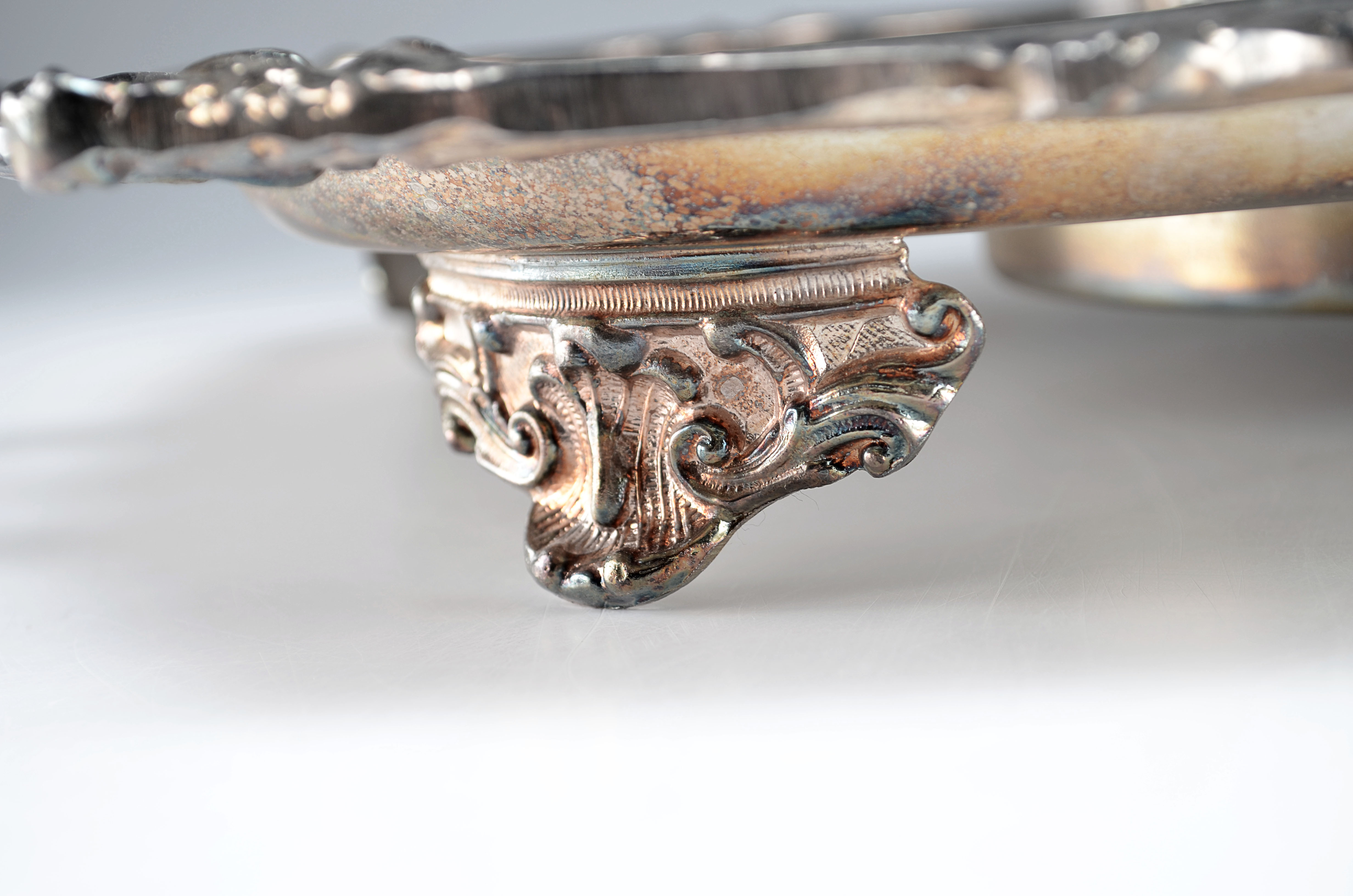 Large Eaton Heated Silver-Plate Serving Tray