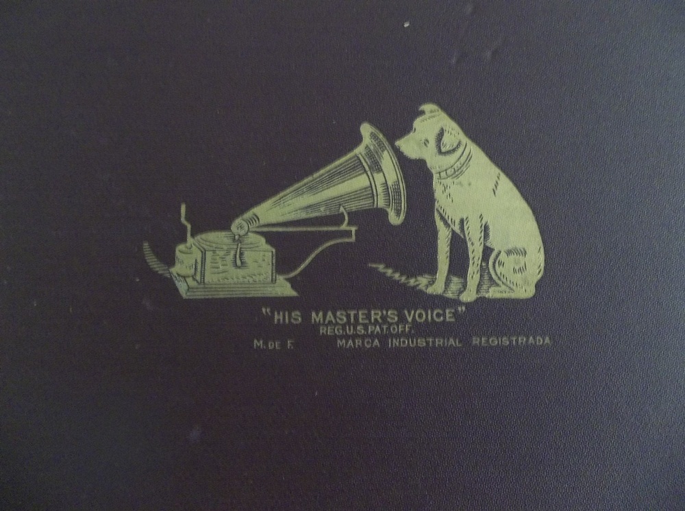Two  Vintage "His Masters Voice " Record Album Storage Books