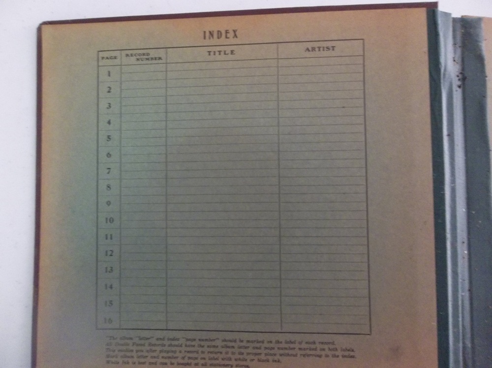 Two  Vintage "His Masters Voice " Record Album Storage Books