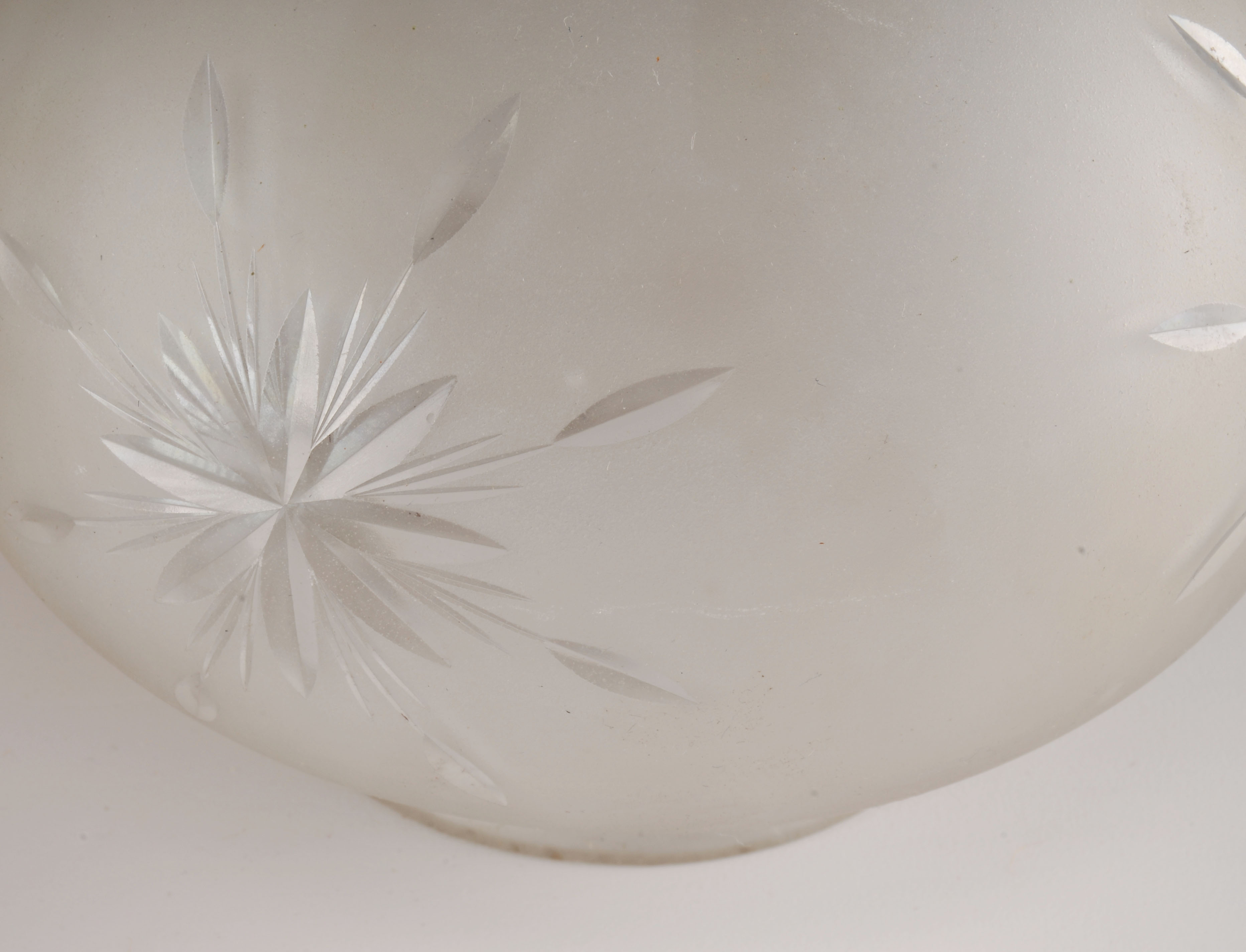 Vintage Trio of Frosted Glass Globes