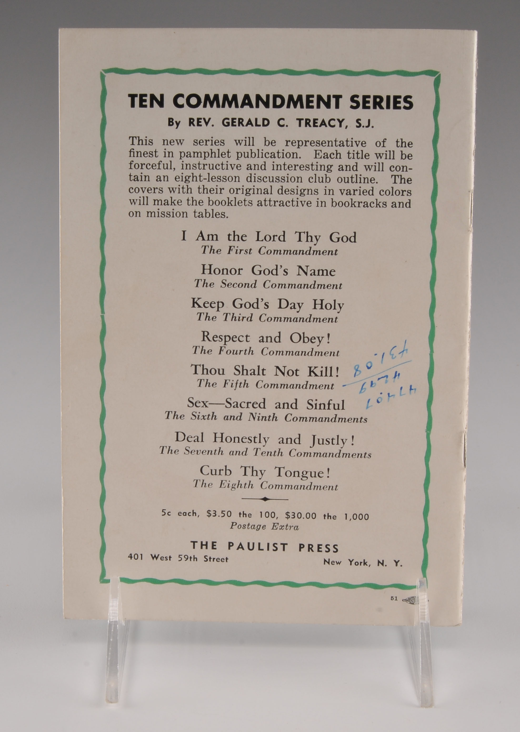 Three Vintage Religious Themed Ephemera Pieces