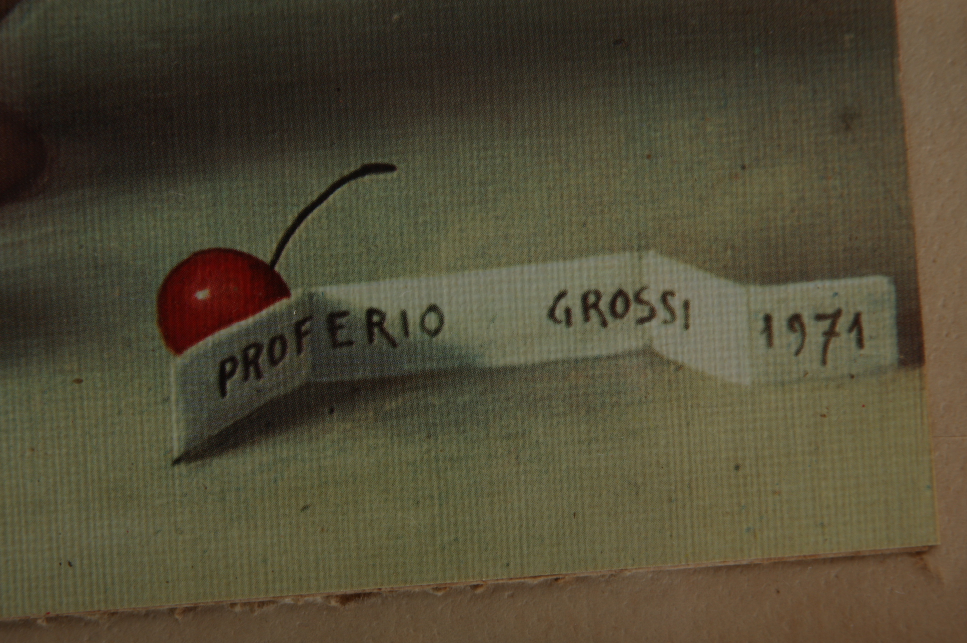 Proferio Grossi Offset Litho on Canvas Reproduction