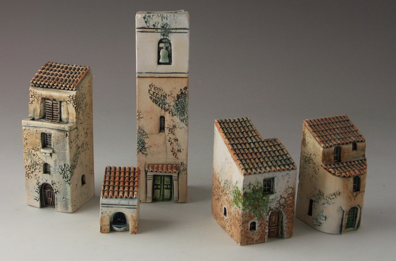 Gault Ceramic French Miniature Buildings