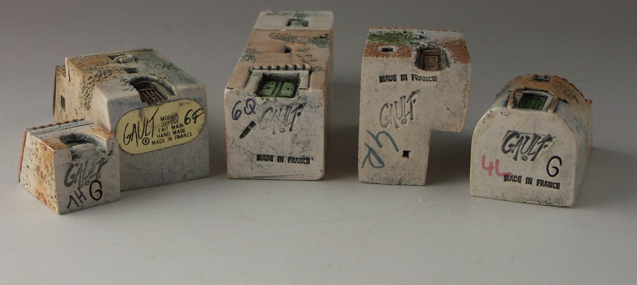 Gault Ceramic French Miniature Buildings