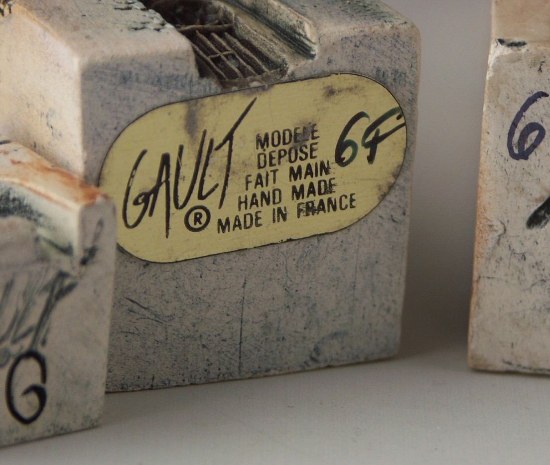 Gault Ceramic French Miniature Buildings