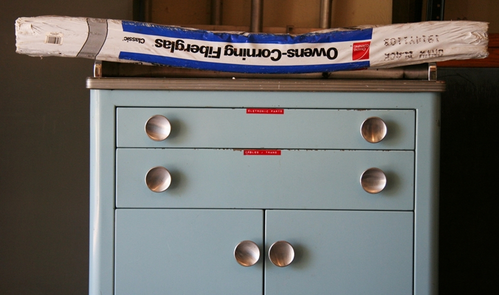 Cabinet & Bundle of Shingles