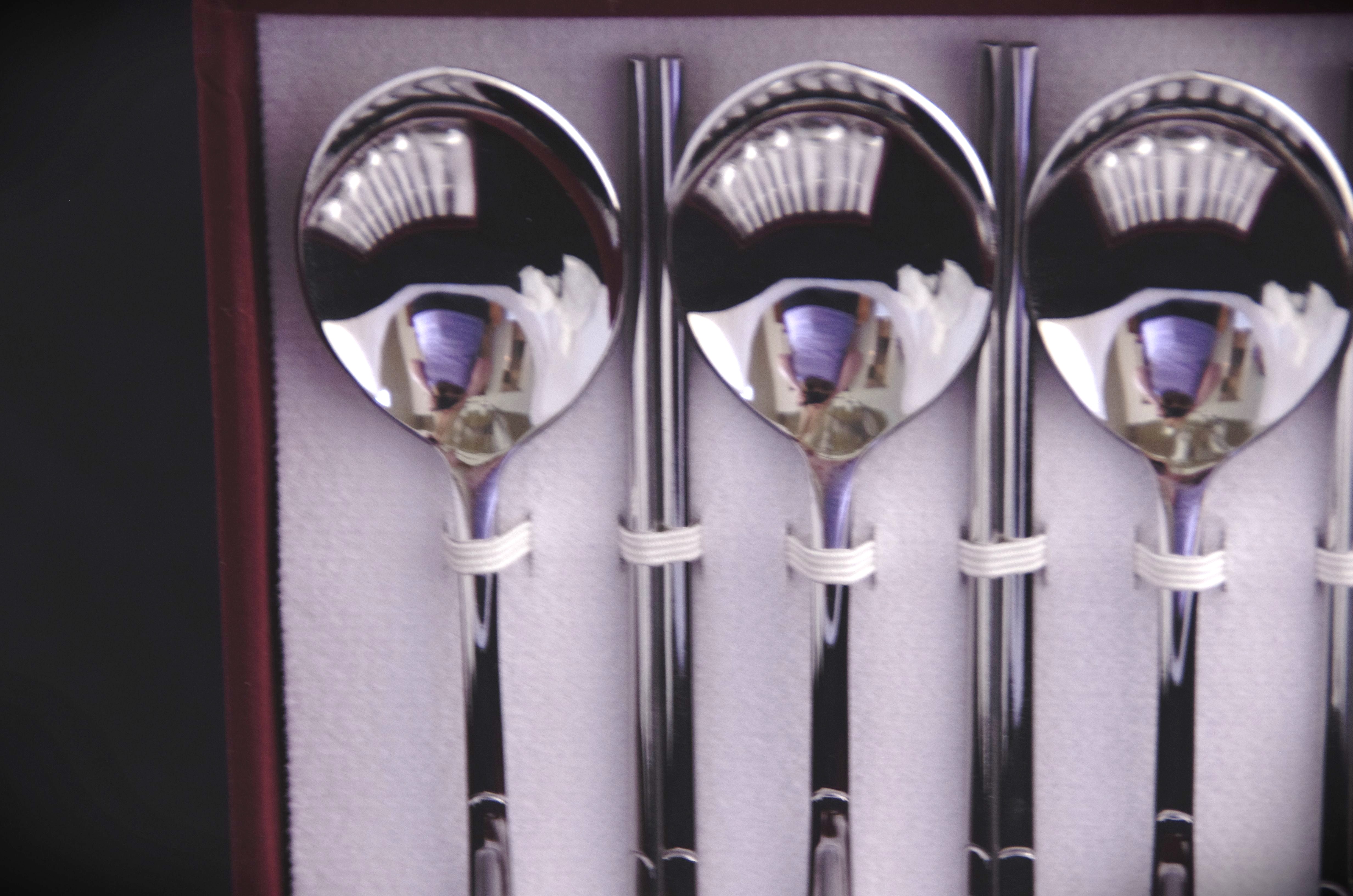 Lot of a Japanese Sake Set, Silver Plate Chopsticks and Spoon Set and More