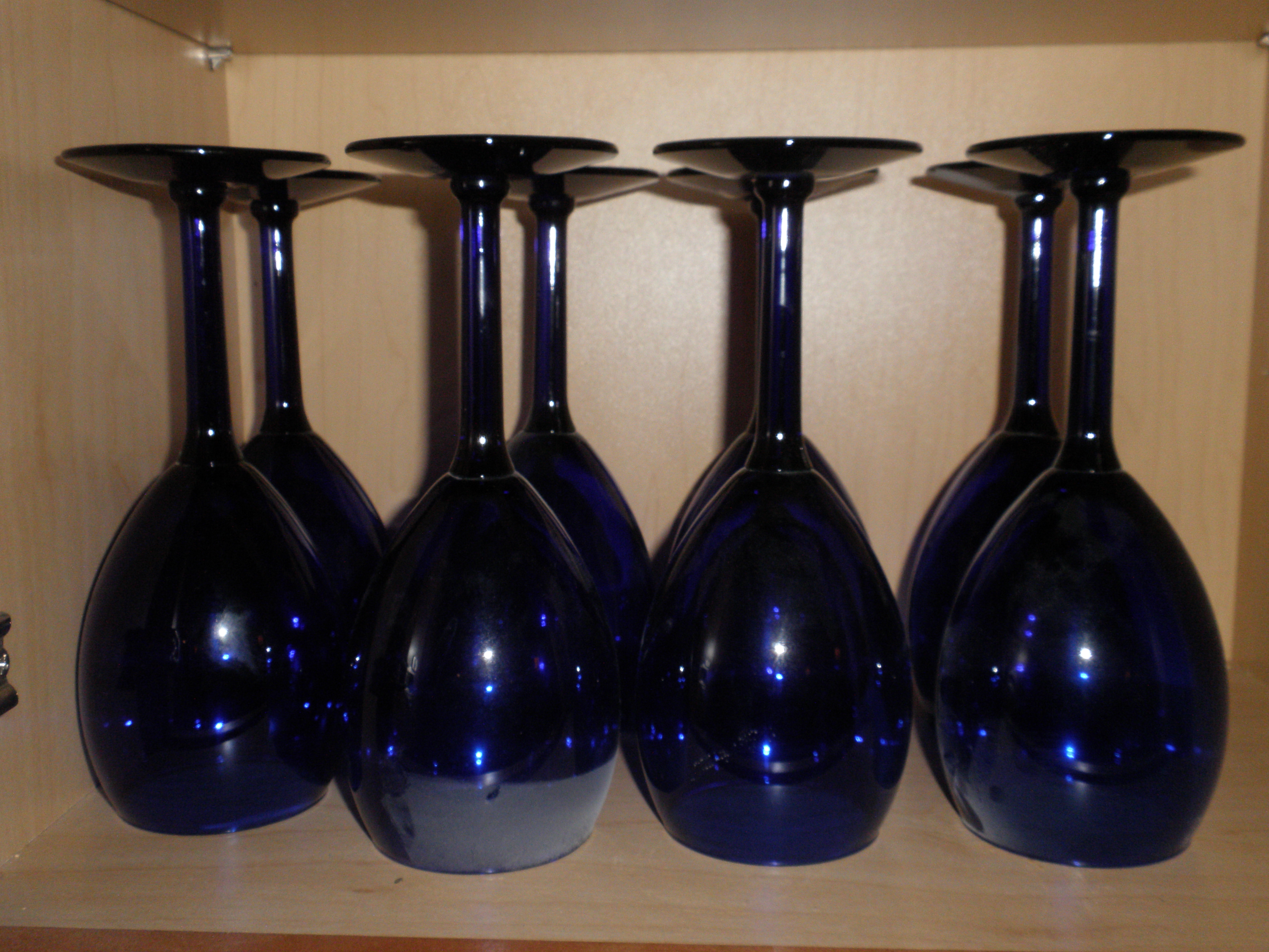 Pier 1 Cobalt Blue Glasses