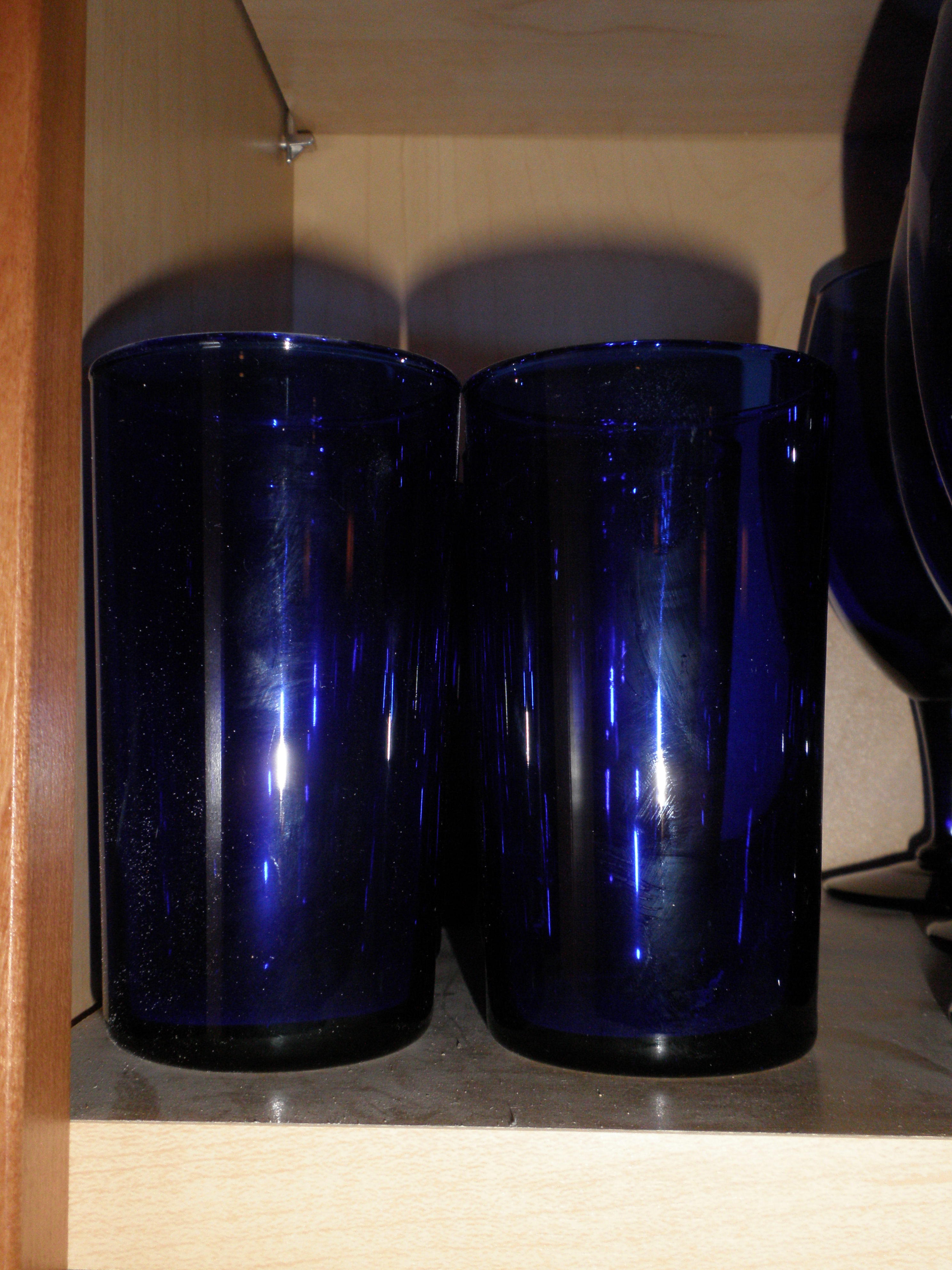 Pier 1 Cobalt Blue Glasses