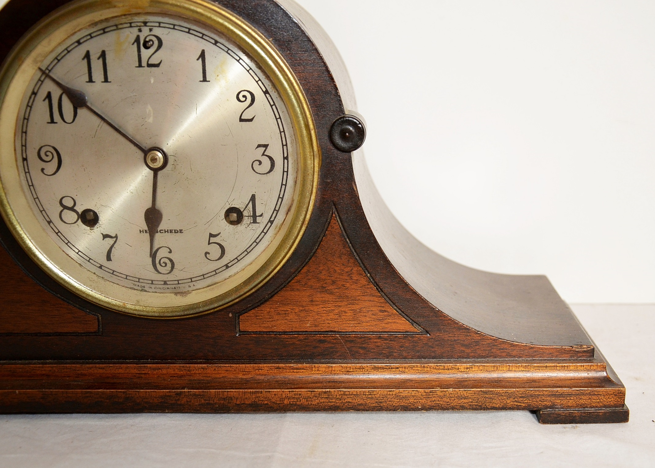 1915 Herschede Grand Prize mantel clock.