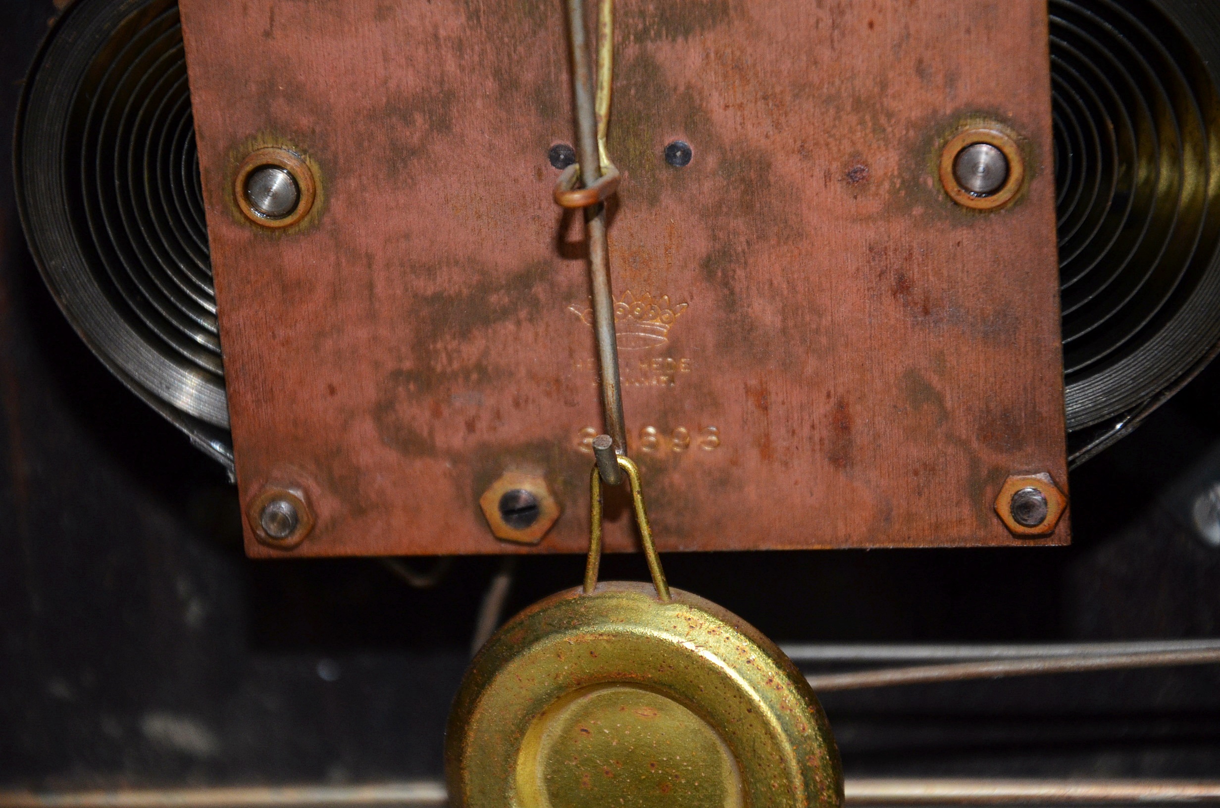 1915 Herschede Grand Prize mantel clock.