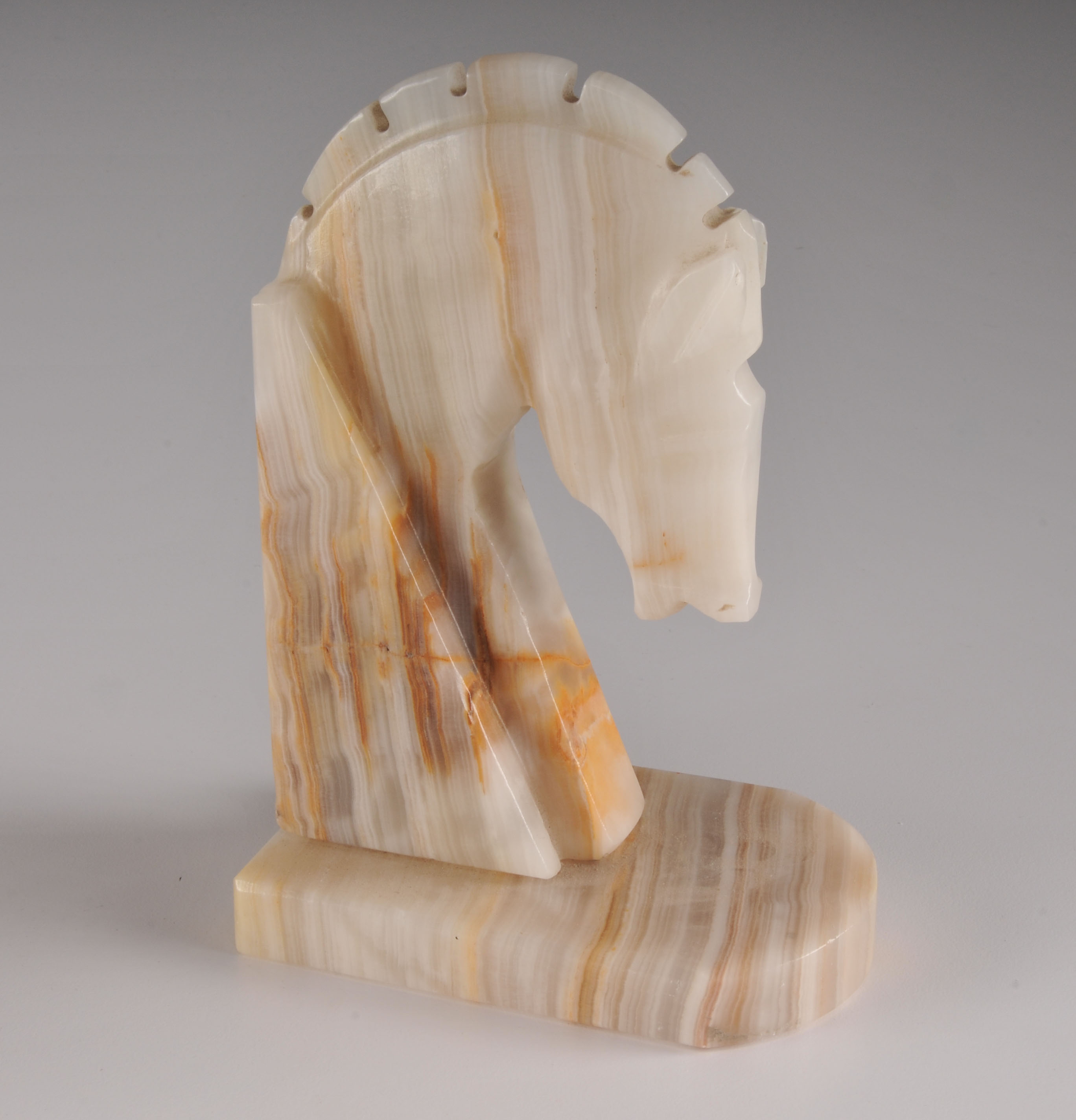 Marble Horse Head Bookends