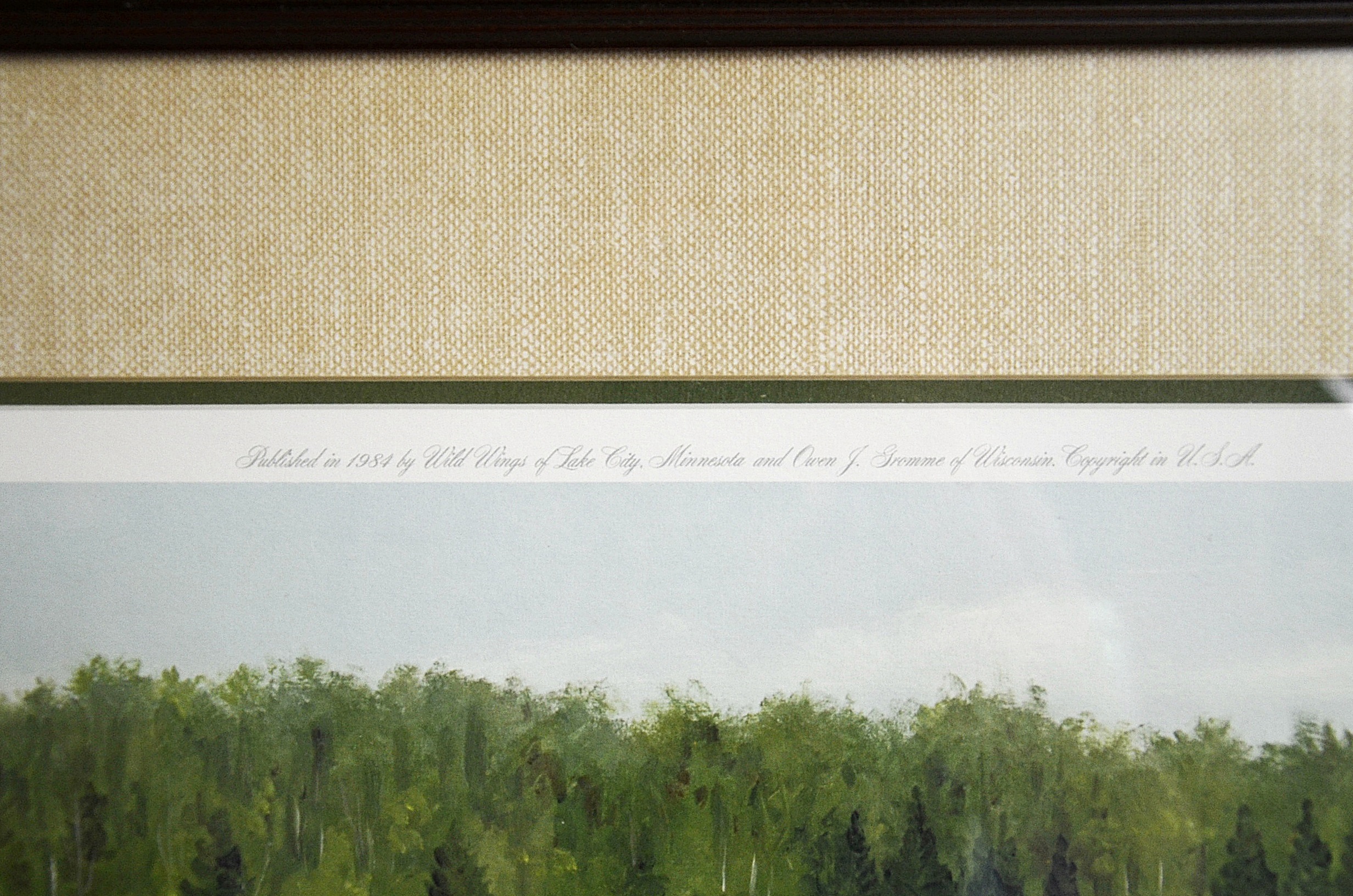 Owen J. Gromme signed print.