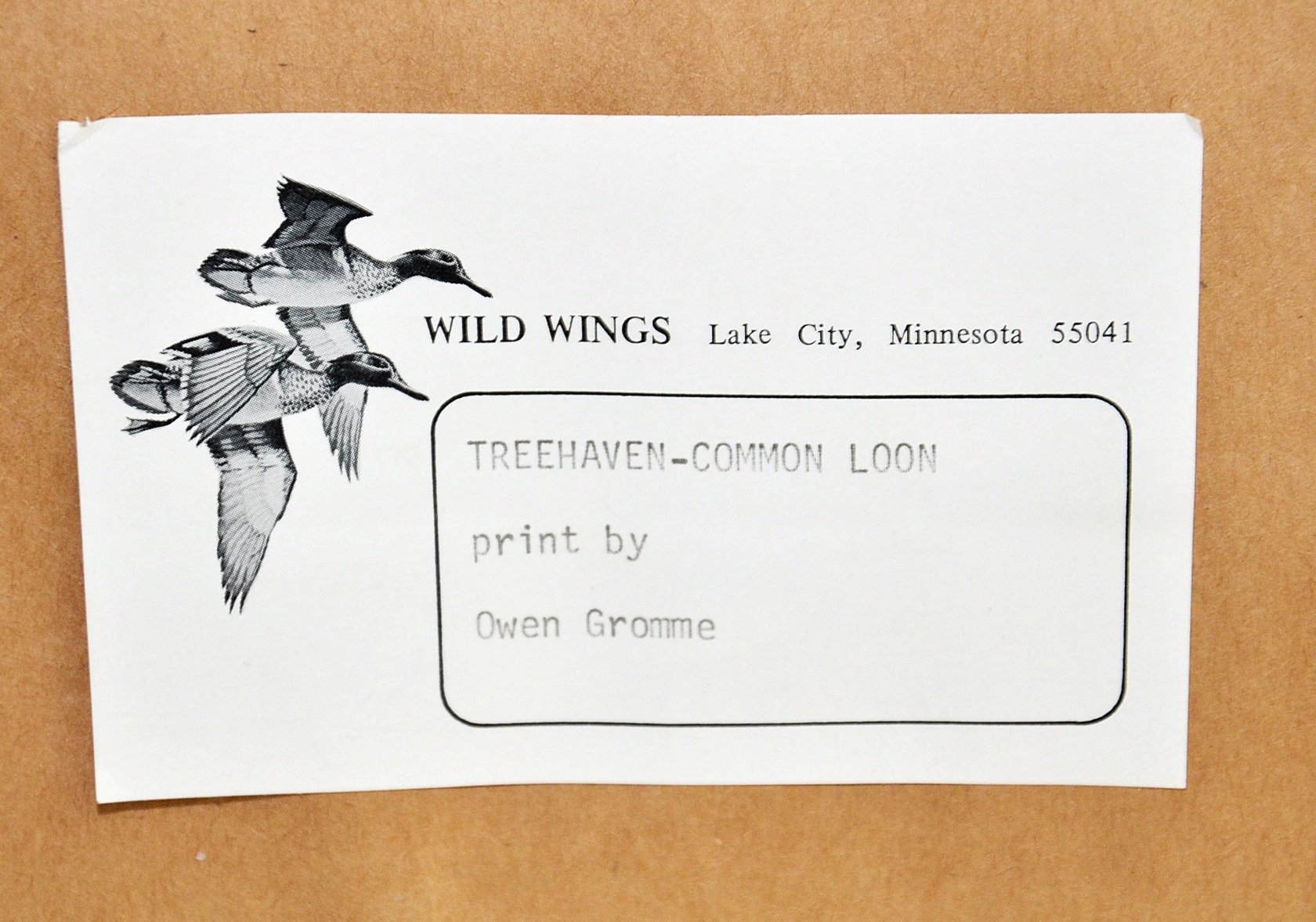 Owen J. Gromme signed print.