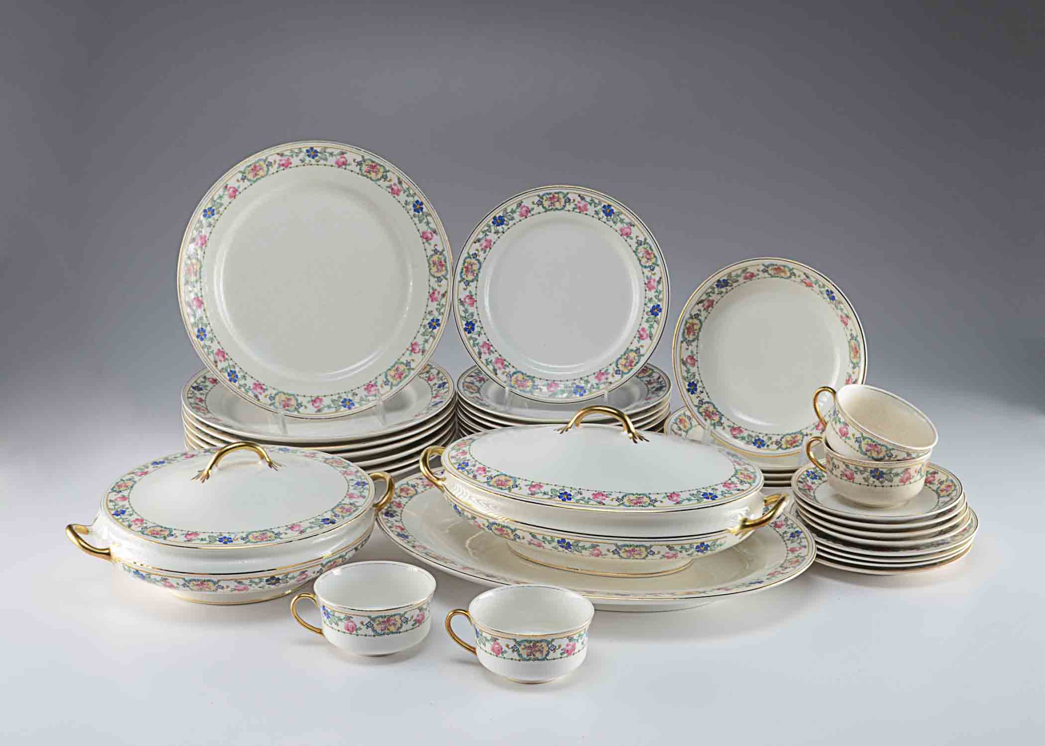 Pope Gosser China Set w/ Service Pcs.
