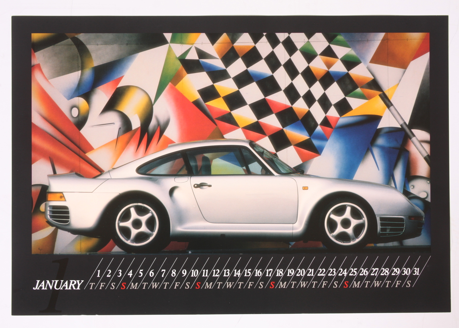 Vintage XL 1987 Road & Track Calendar