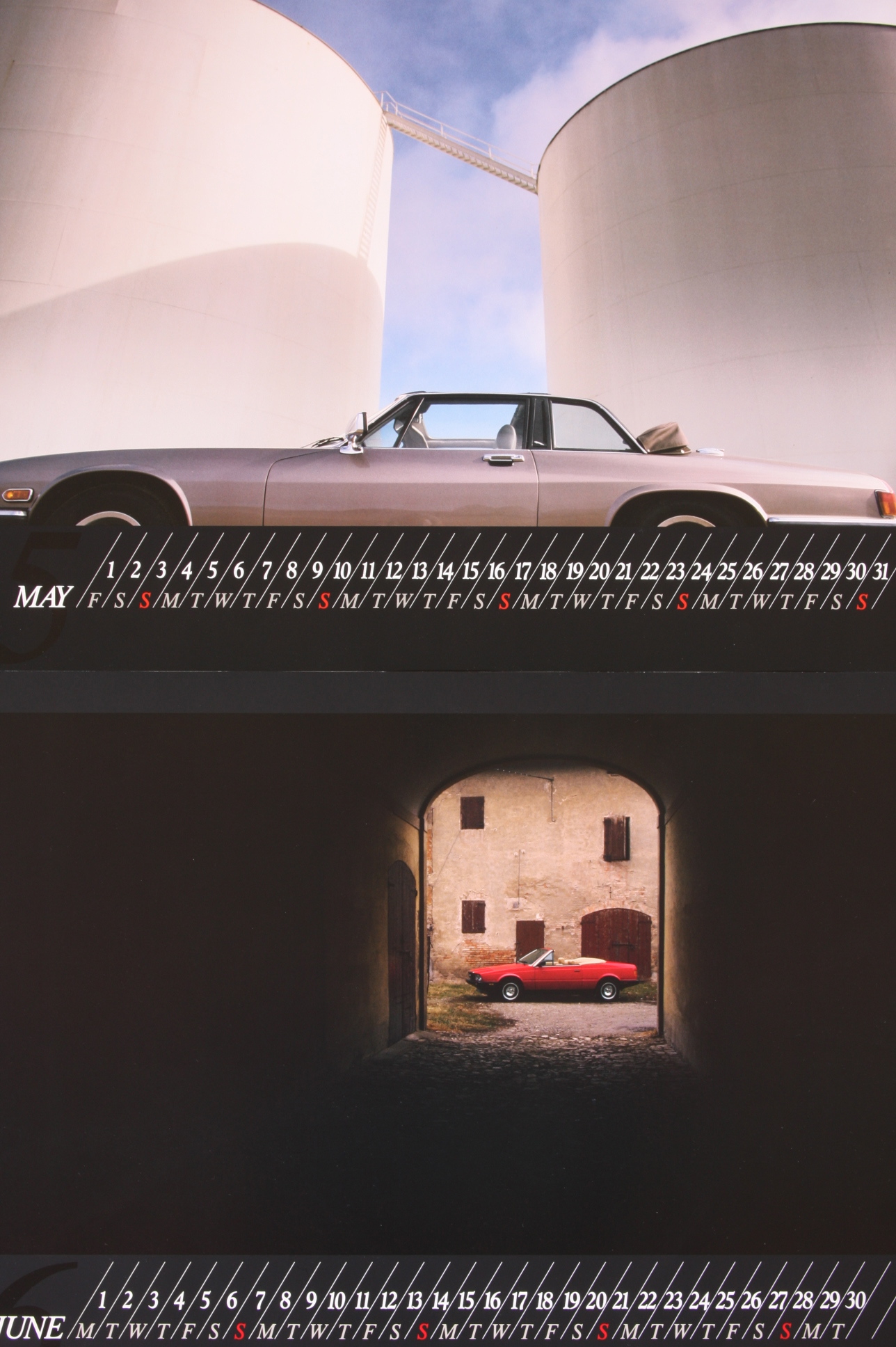 Vintage XL 1987 Road & Track Calendar