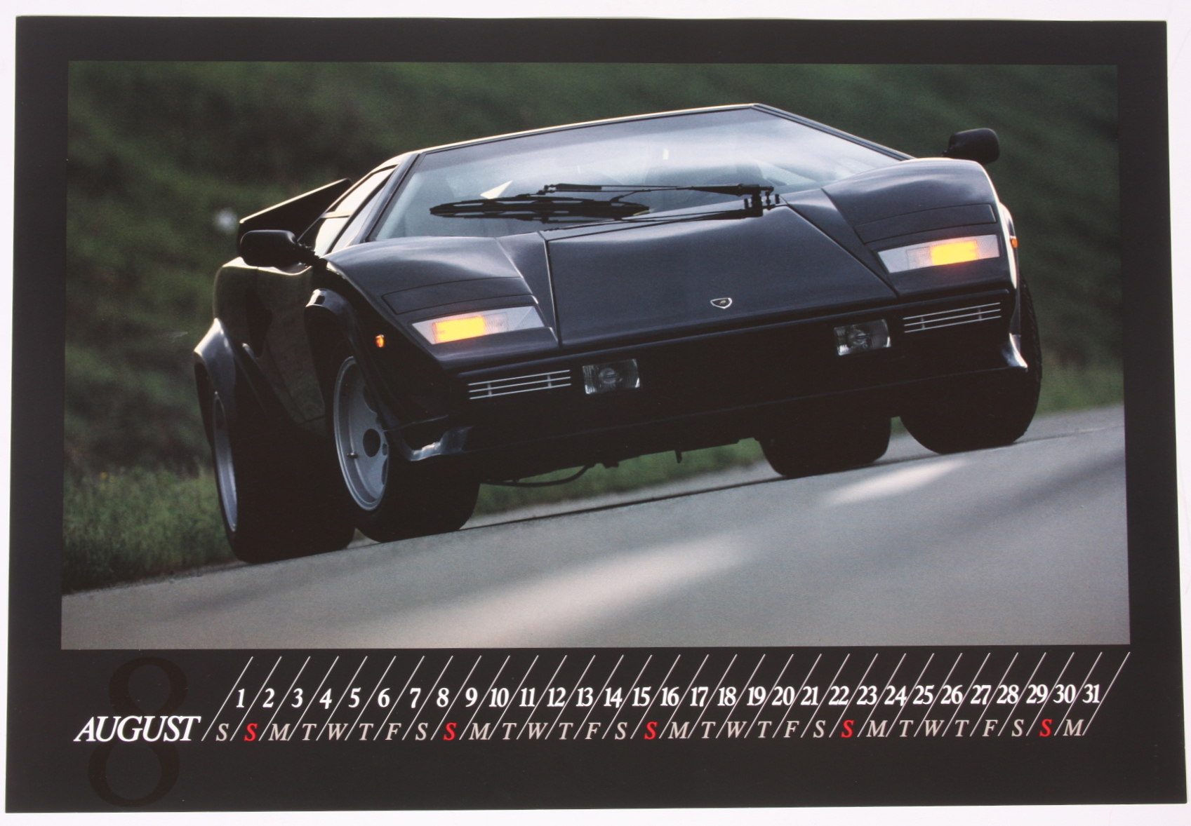 Vintage XL 1987 Road & Track Calendar