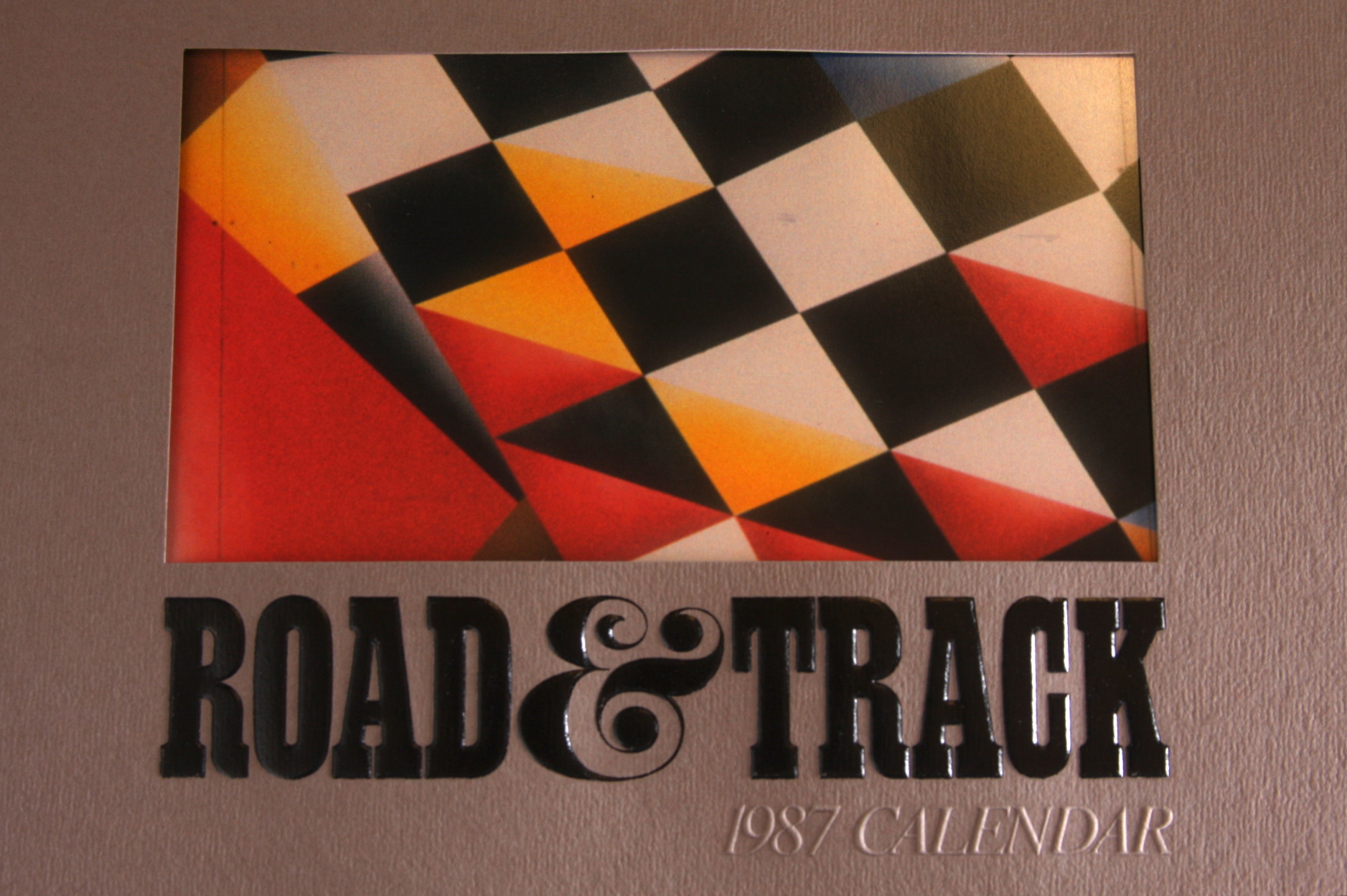 Vintage XL 1987 Road & Track Calendar