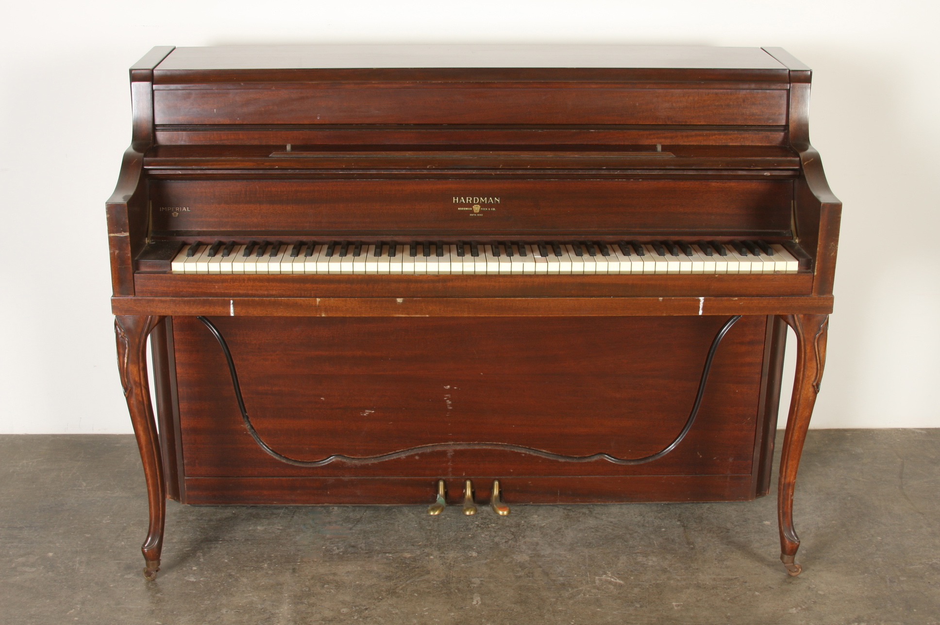Vintage Hardman Peck & Co. Console Piano