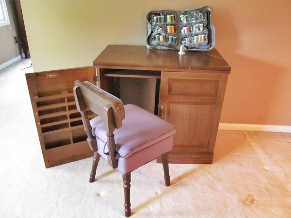 Parsons Sewing Cabinet & Chair