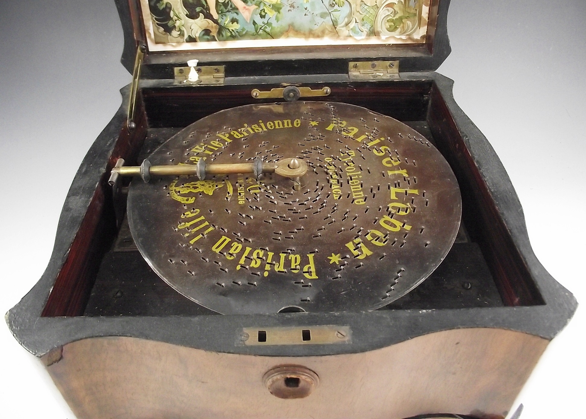 Late 1800s Victorian Polyphon music box.