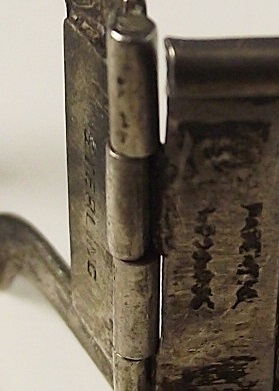 Sterling silver buckle bracelet.