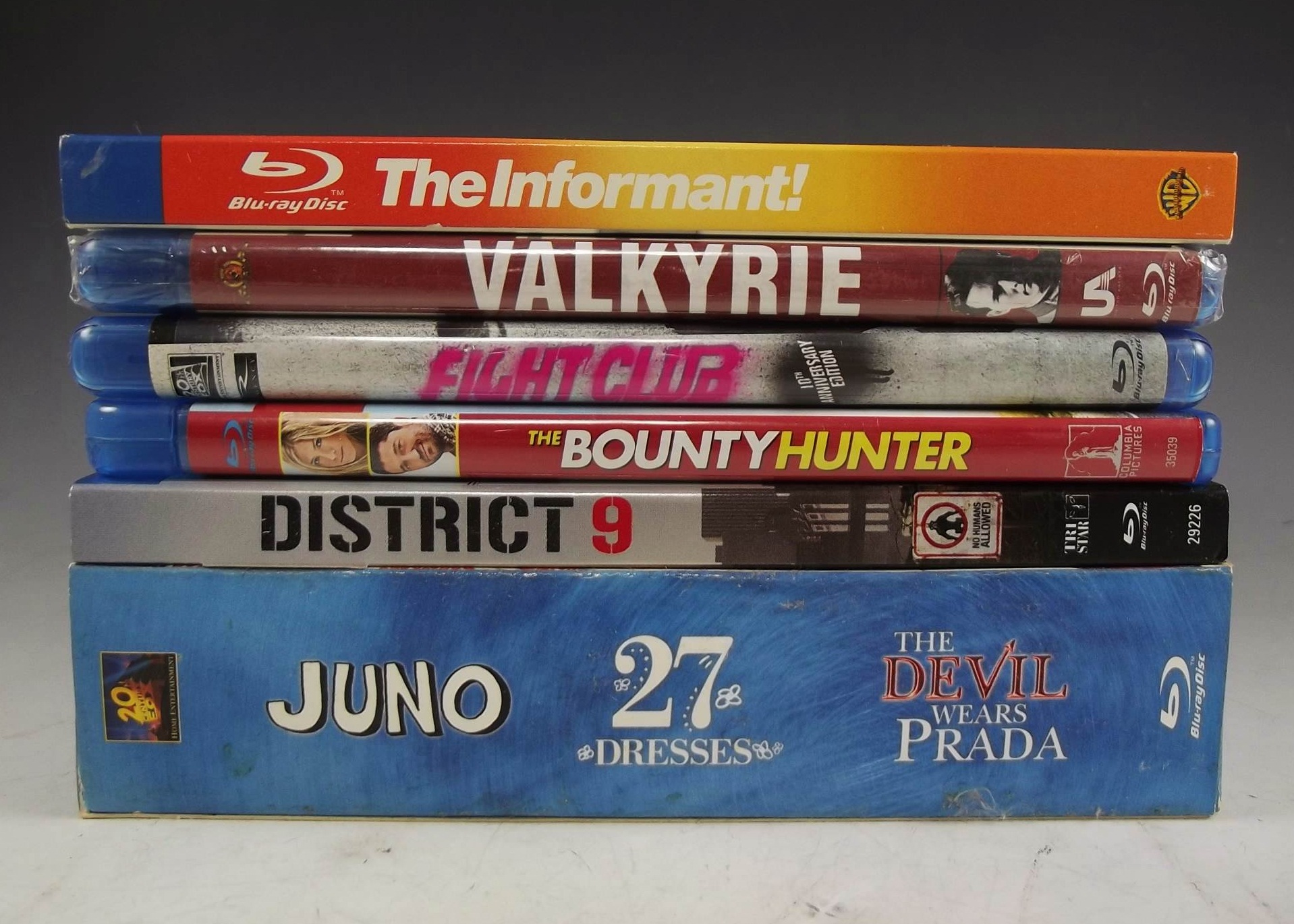Collection of 8 Blu-ray discs, "The Informant" to "The Bounty Hunter".