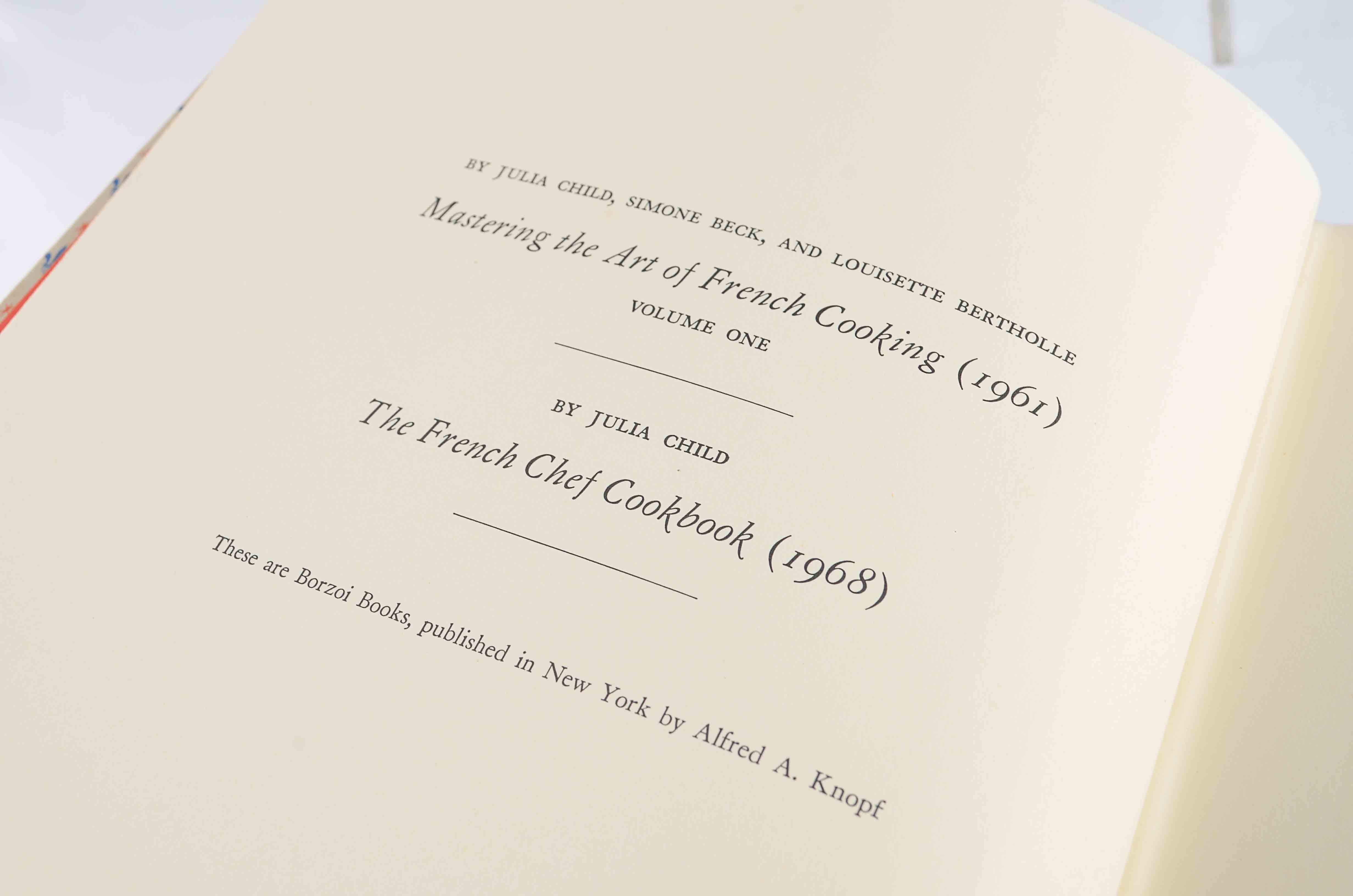 1st Ed. French Cooking - Julia Childs & Simone Beck