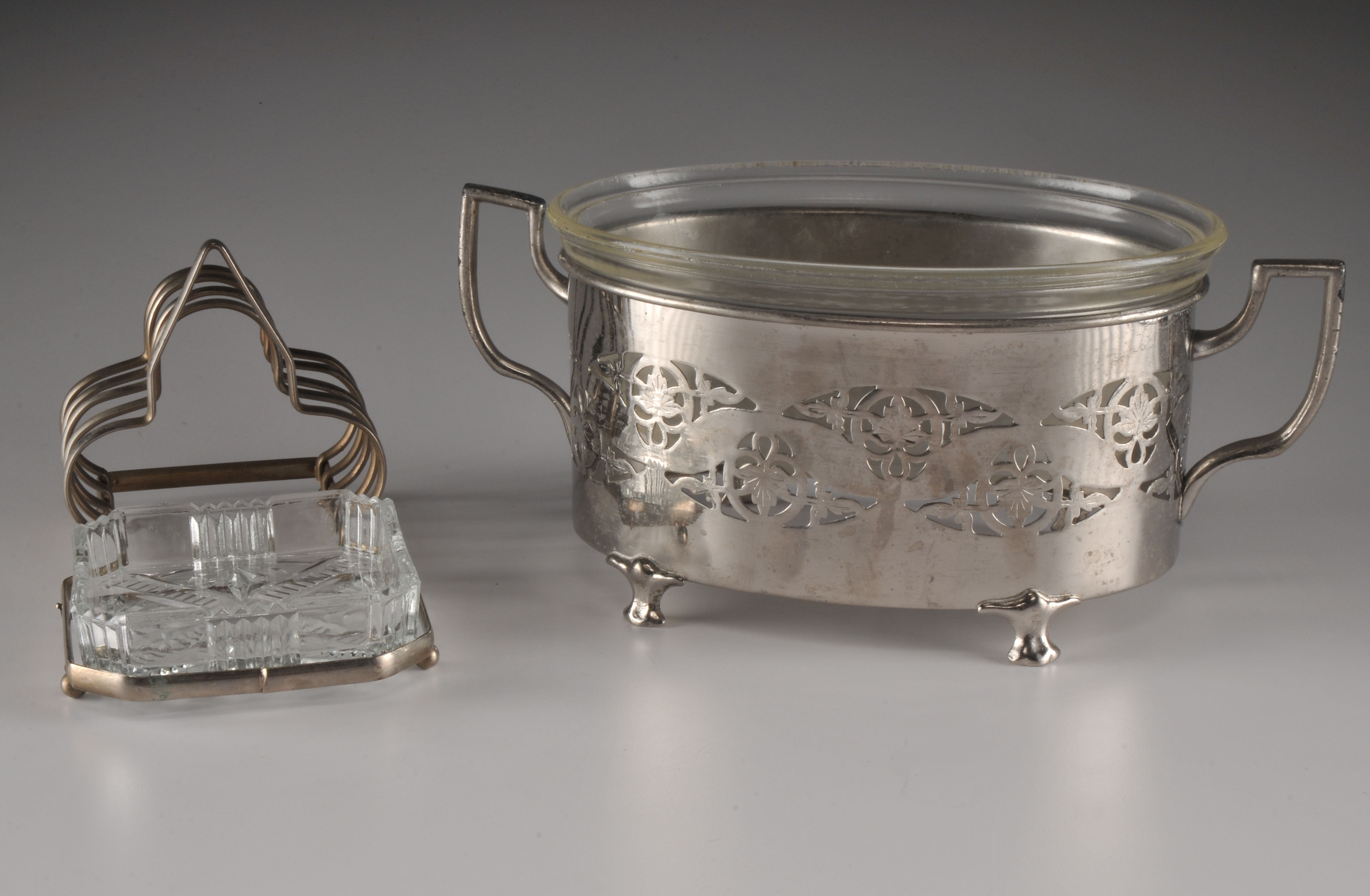 Collection of Silver Plate Decorative Service Pieces