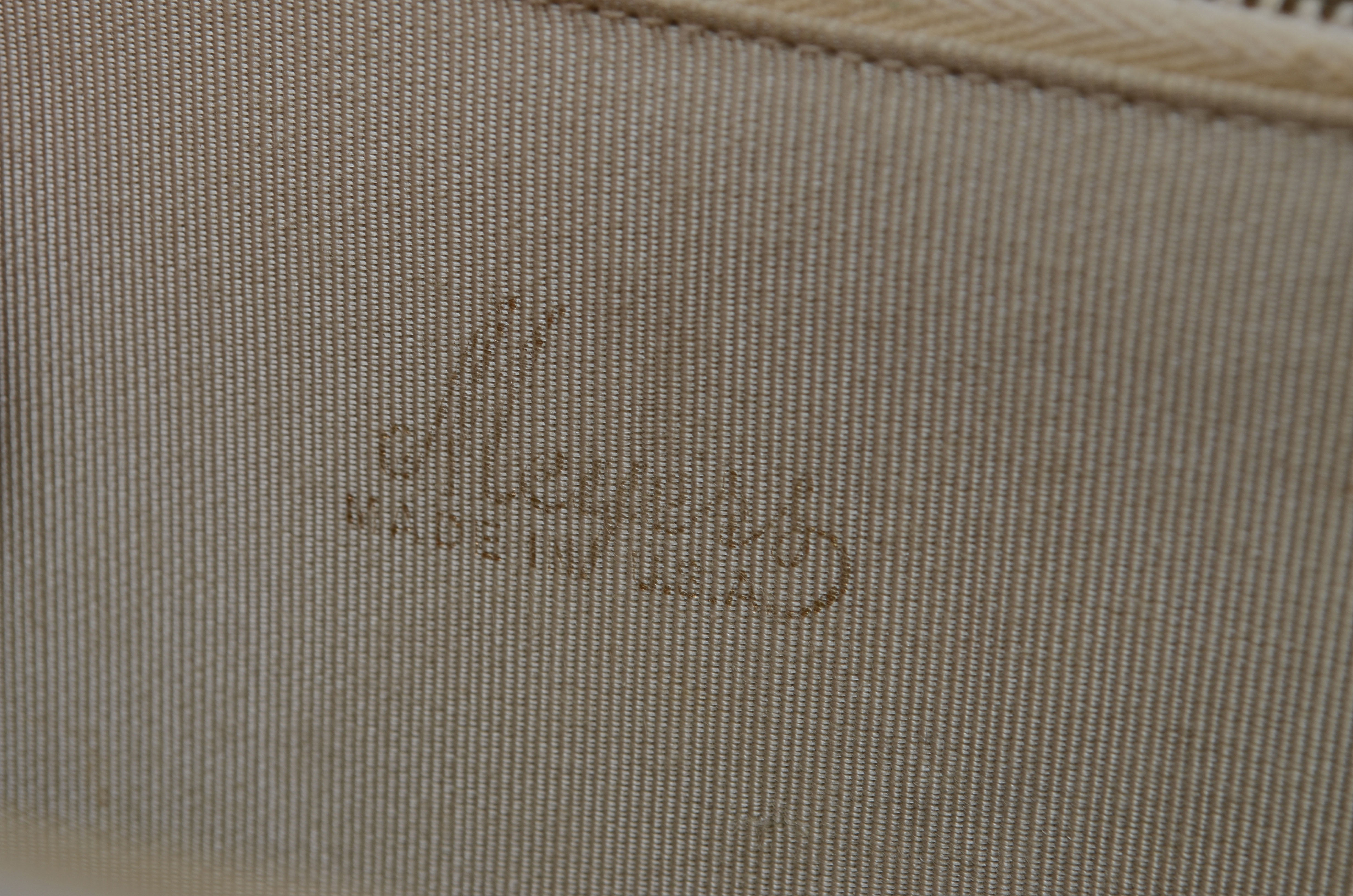 1960's vintage Meyers H buckle Constance style handbag in beige leather 