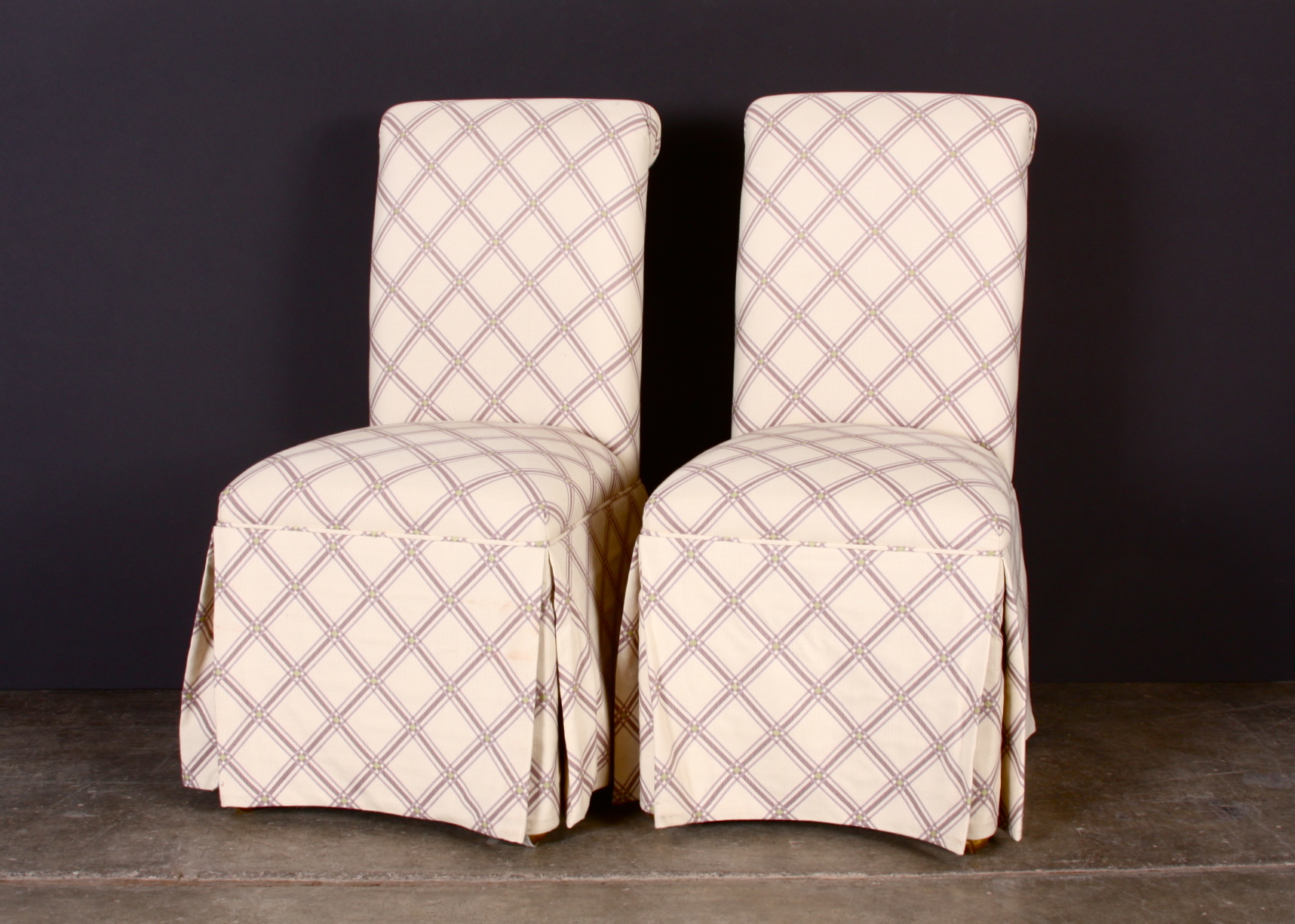 A Pair of Upholstered Side Chairs