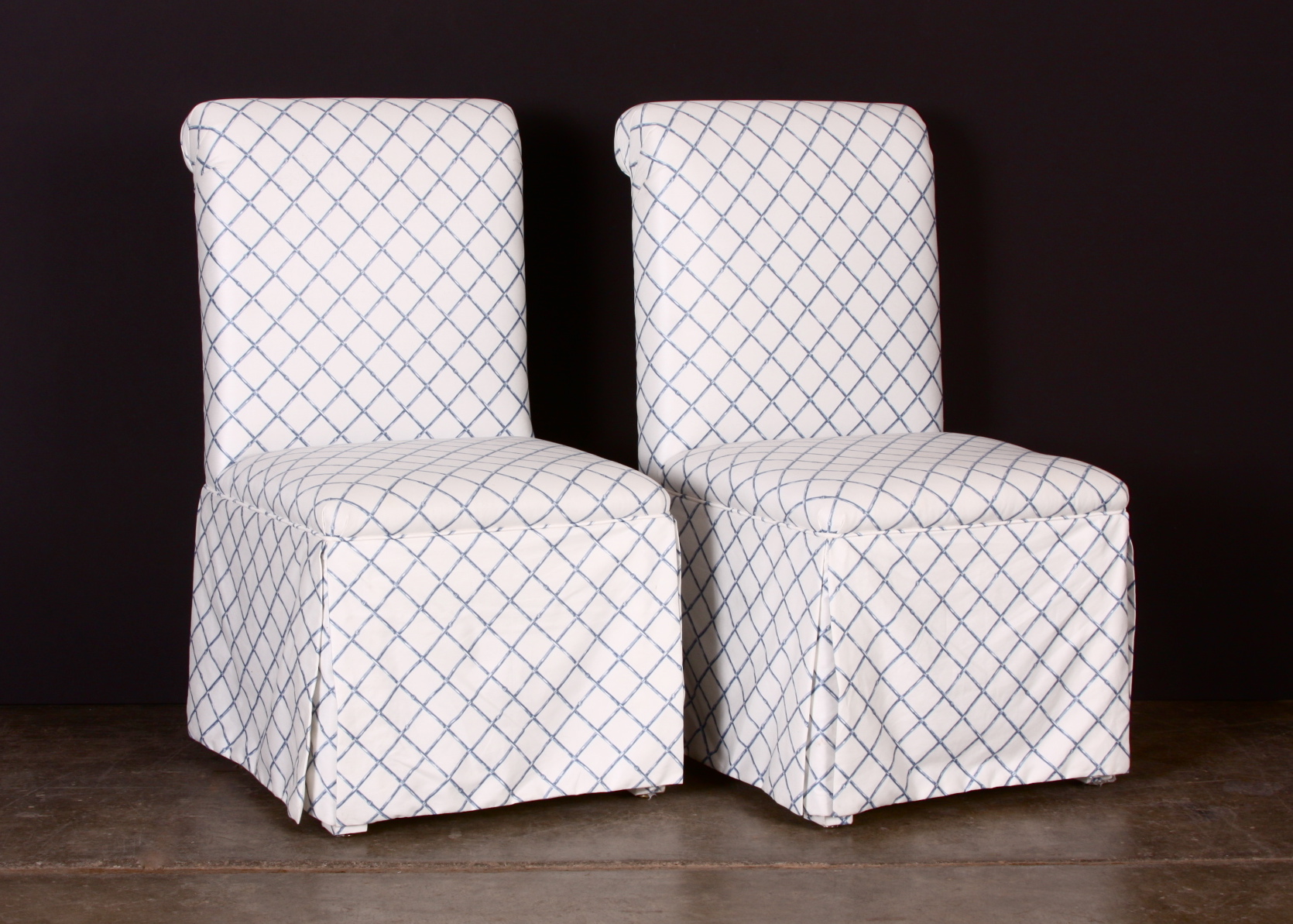 A Pair of Upholstered Side Chairs