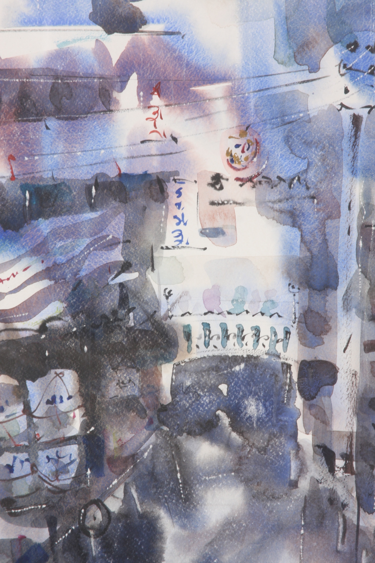 Triplet of Large Framed Pieces