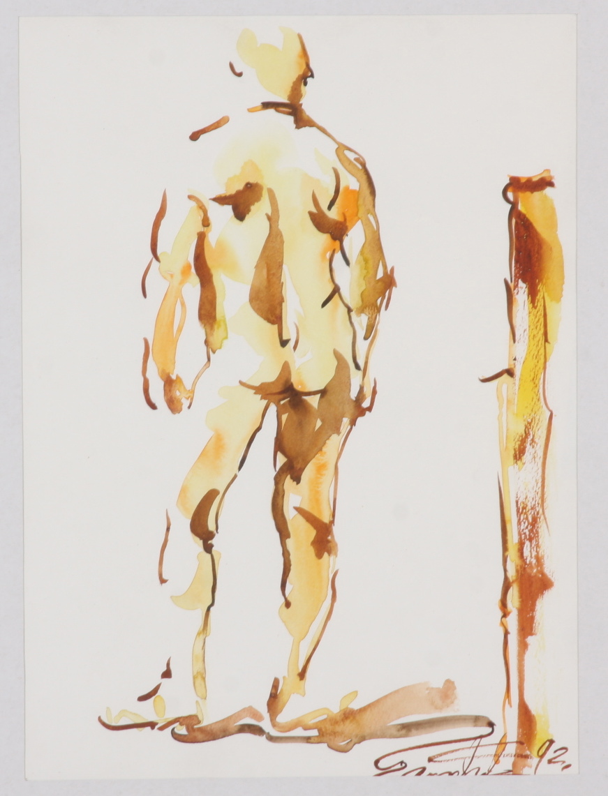 Triplet of Large Framed Pieces