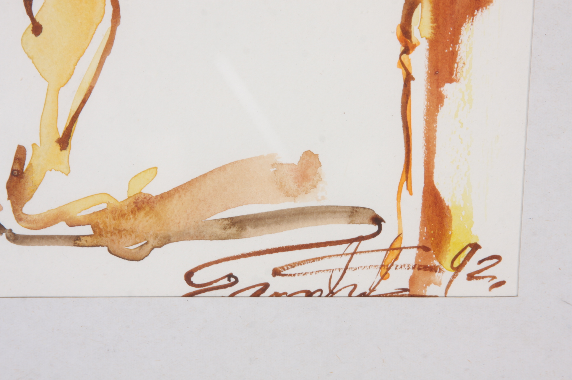 Triplet of Large Framed Pieces