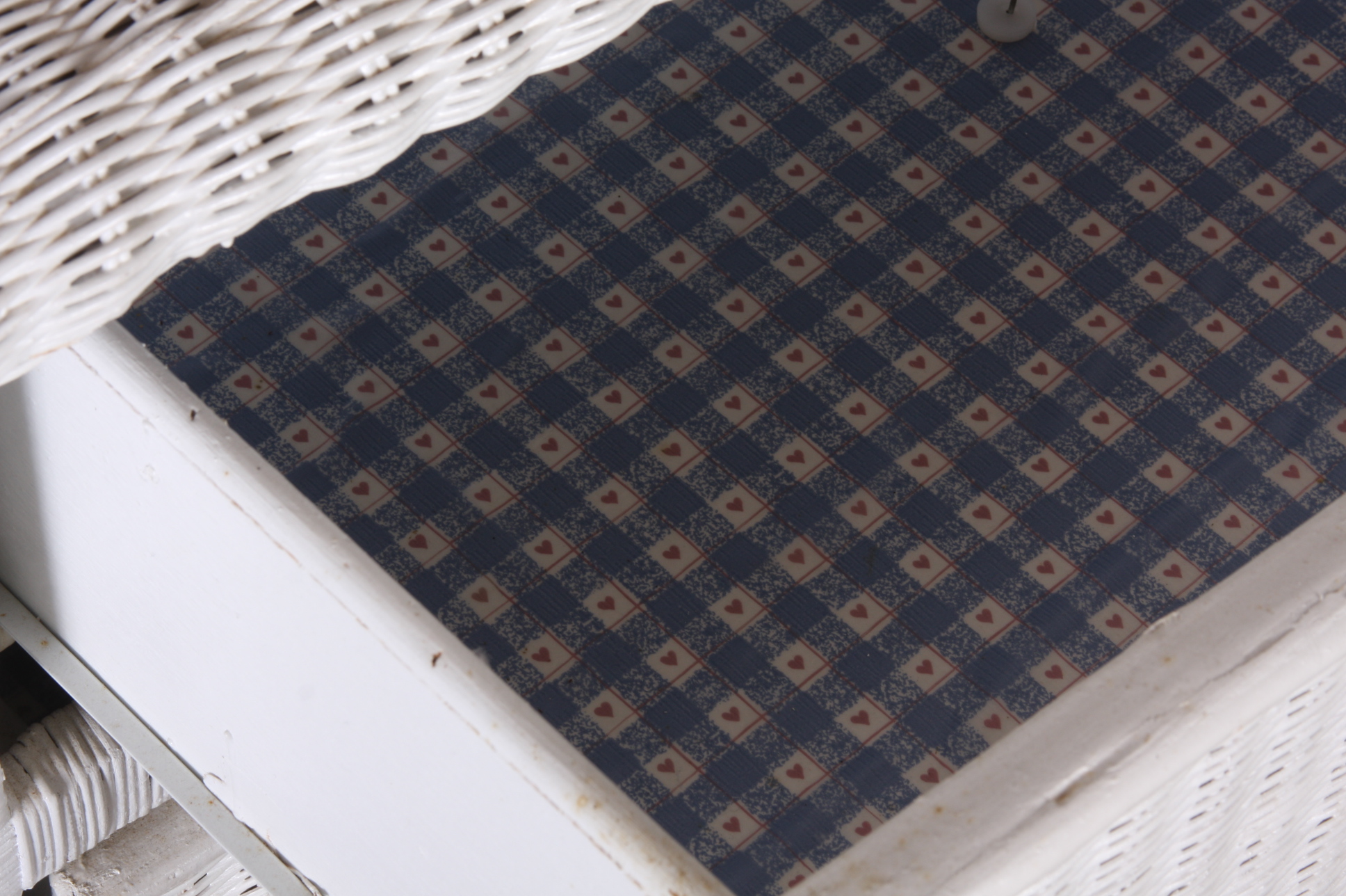 White Wicker Bachelor's Chest