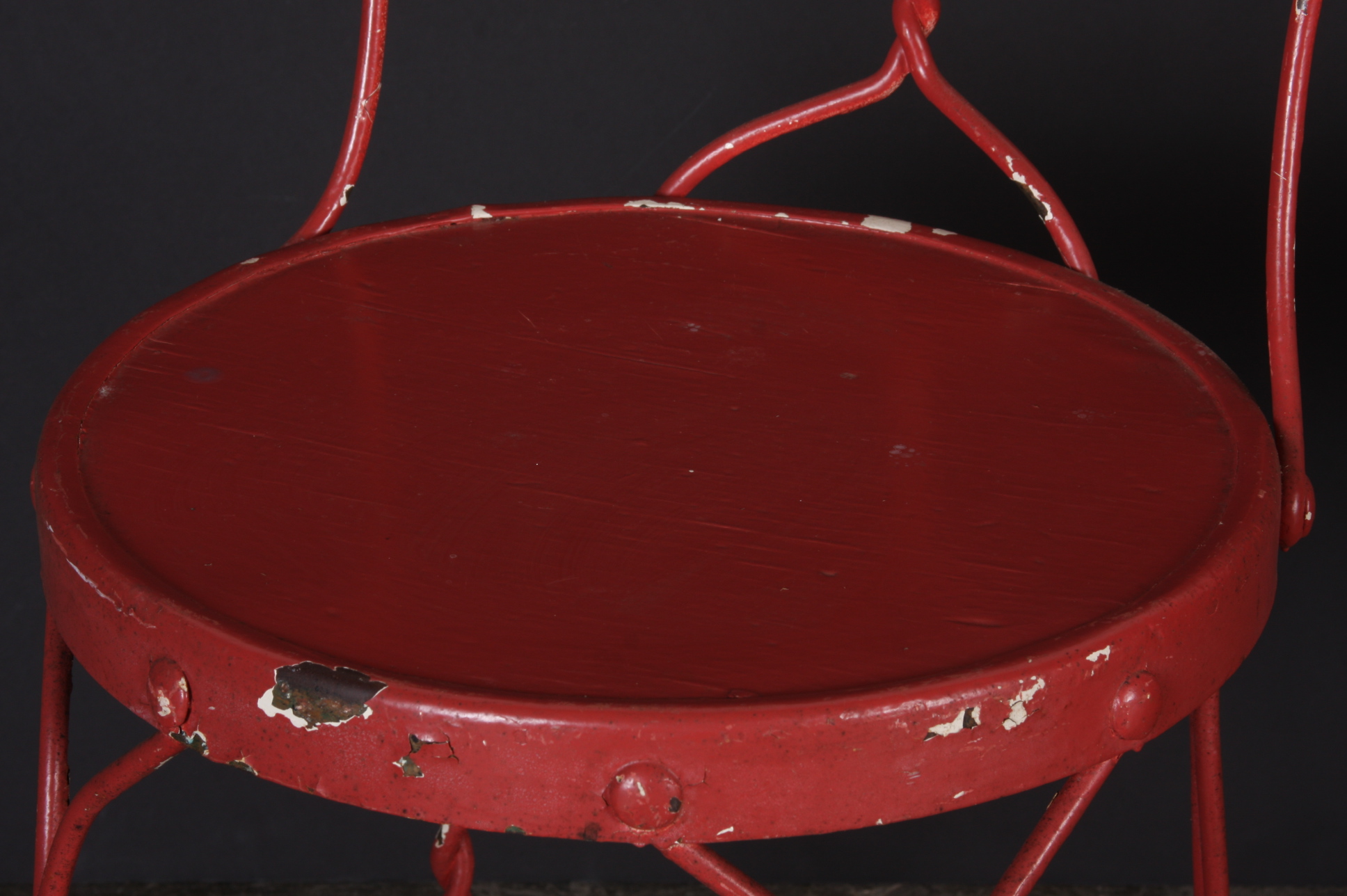 Two Red Soda Style Shop Chairs