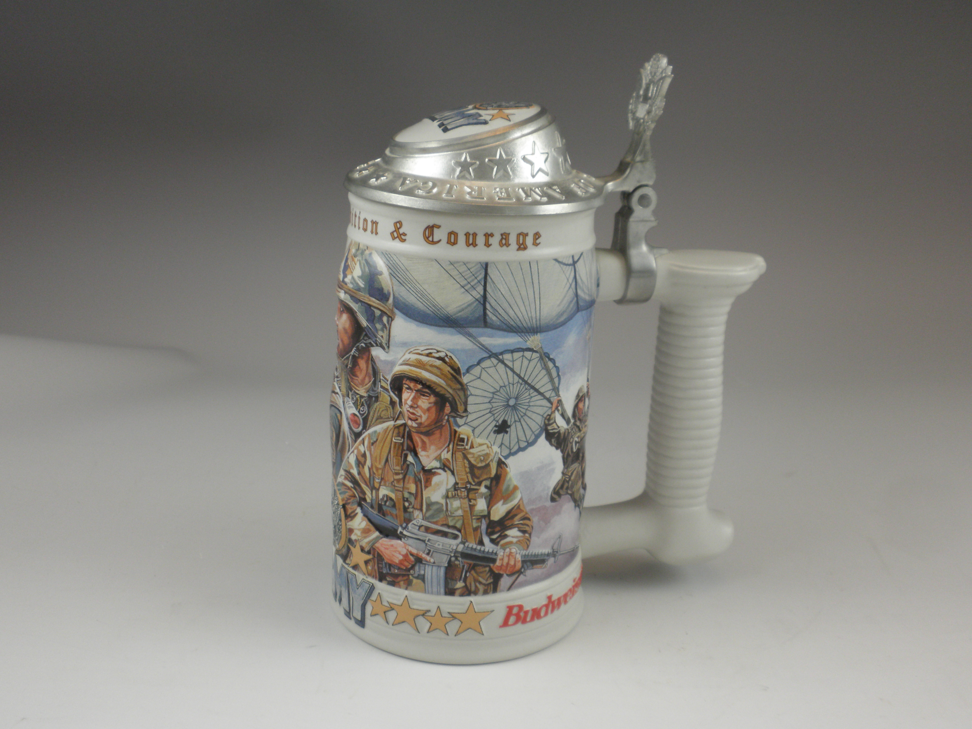 Budweiser Numbered Army Stein