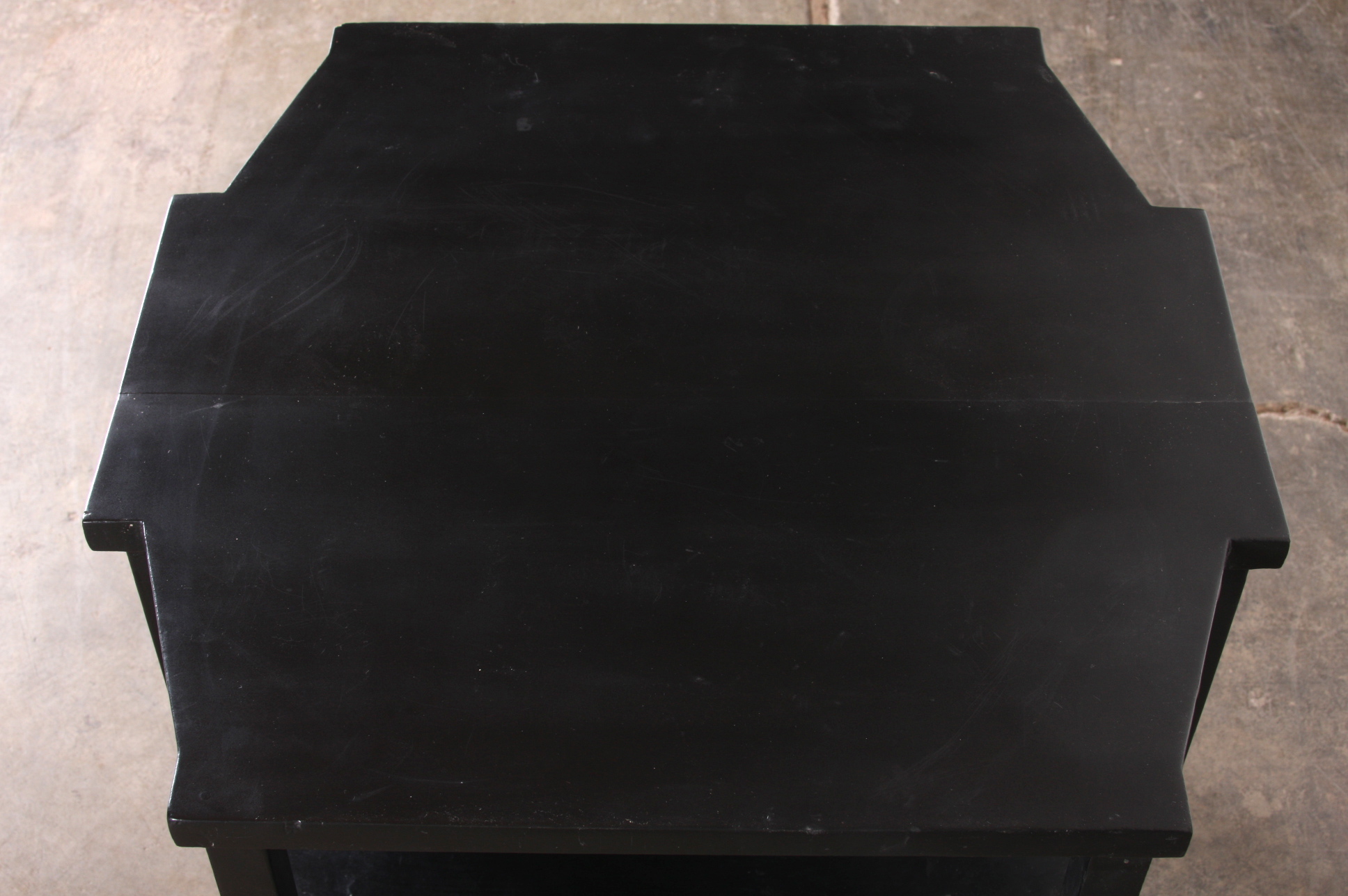 Black Wood Side Table